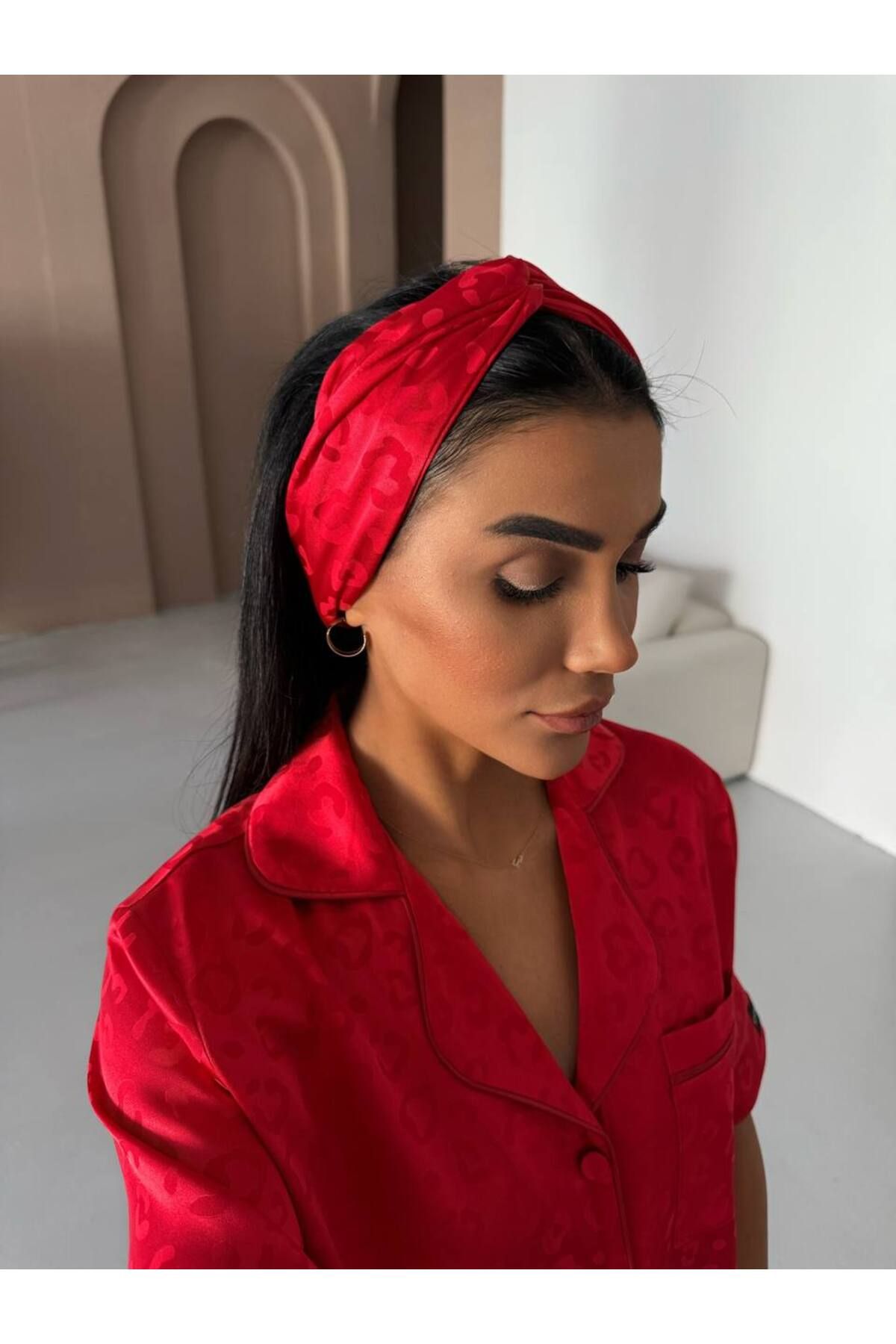 İNCİM BOUTIQUE JAKARLI PİJAMA TAKIM