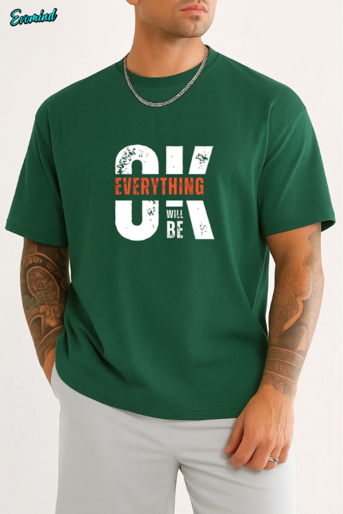 Evomind Ok Baskılı Unisex T-shirt