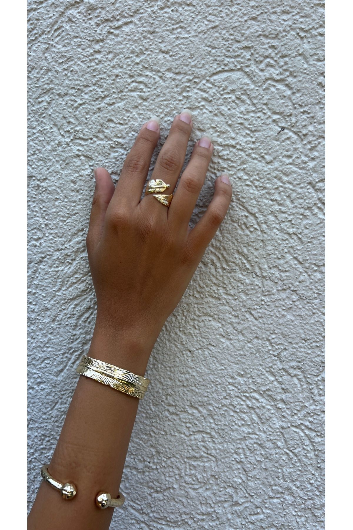 shop Gold Yaprak Yüzük