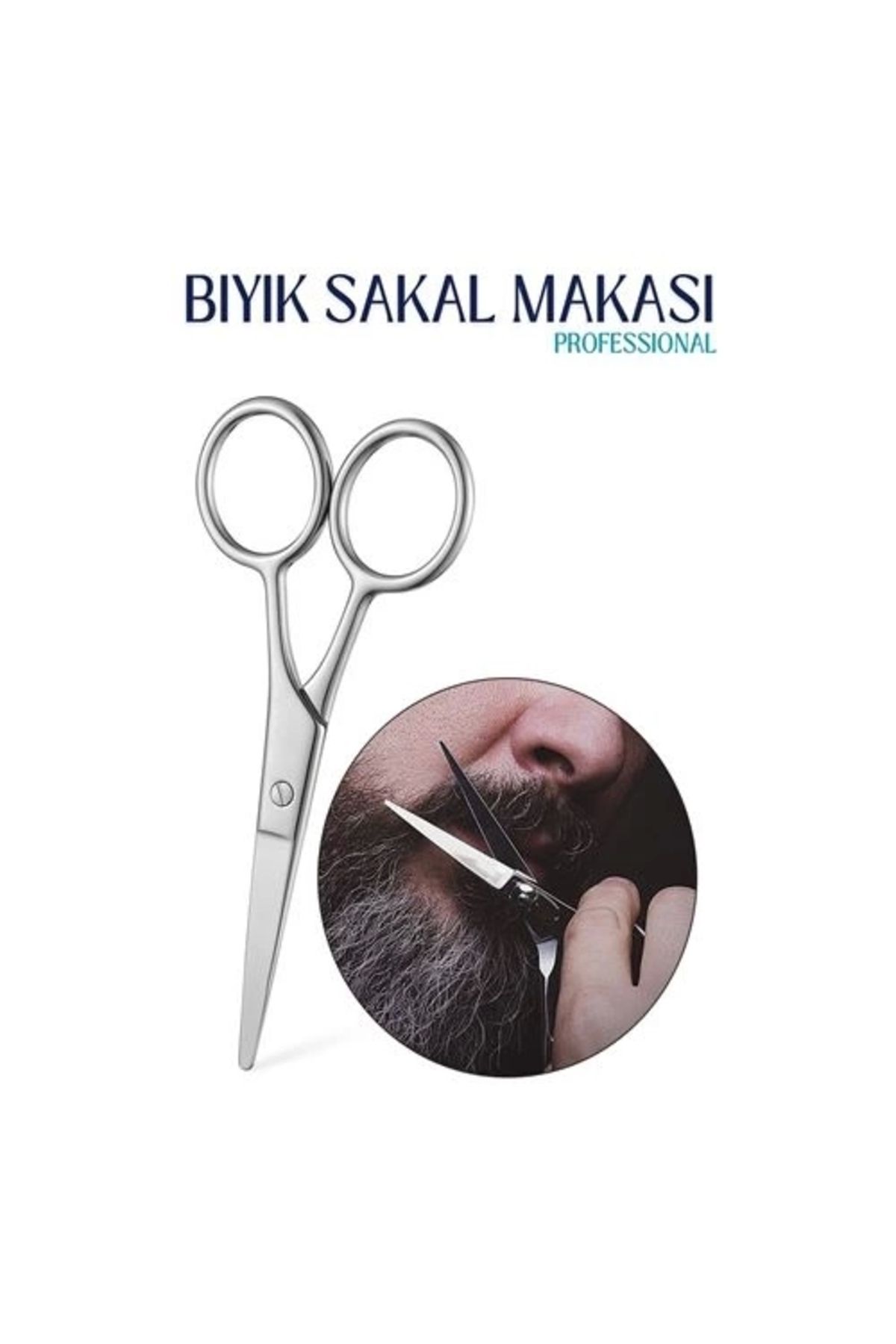 No8 Home Bıyık Sakal Düzeltme Makası 12 cm Biagio Bianchi Design