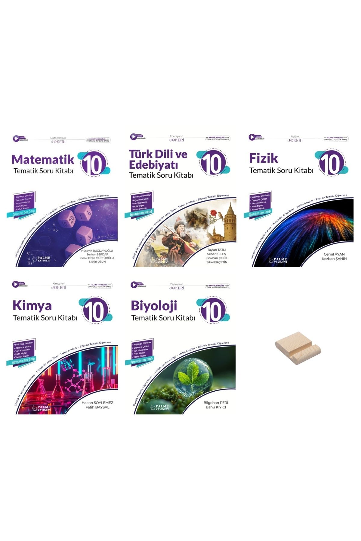 Palme Yayınevi 10. Sınıf Joker Matematik Edebiyat Fizik Kimya ve Biyoloji 5li Tematik Soru Bankası