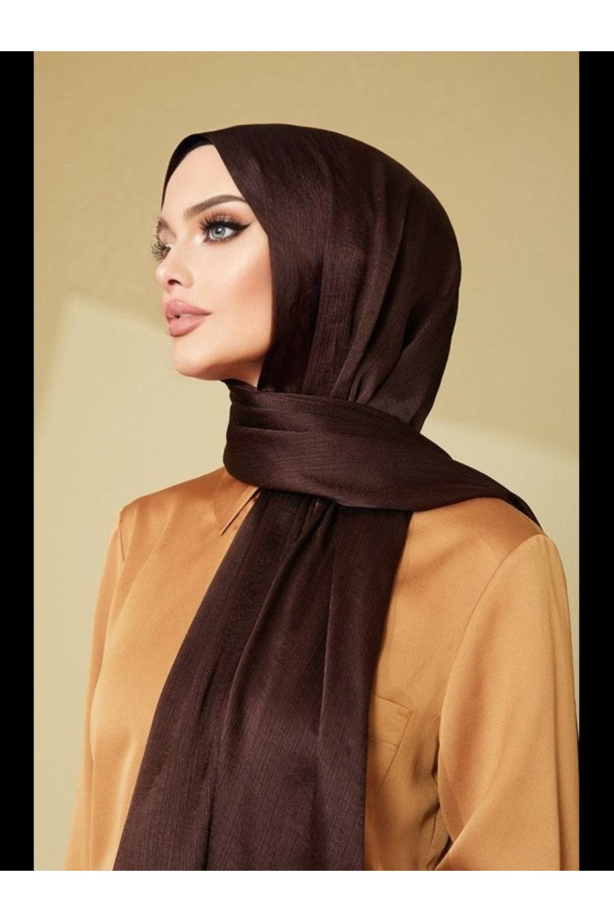 Aynur Janjan Trend Parlak Saten Dokulu Abiye Şifon Siyah Işıl Şal 185 X 70