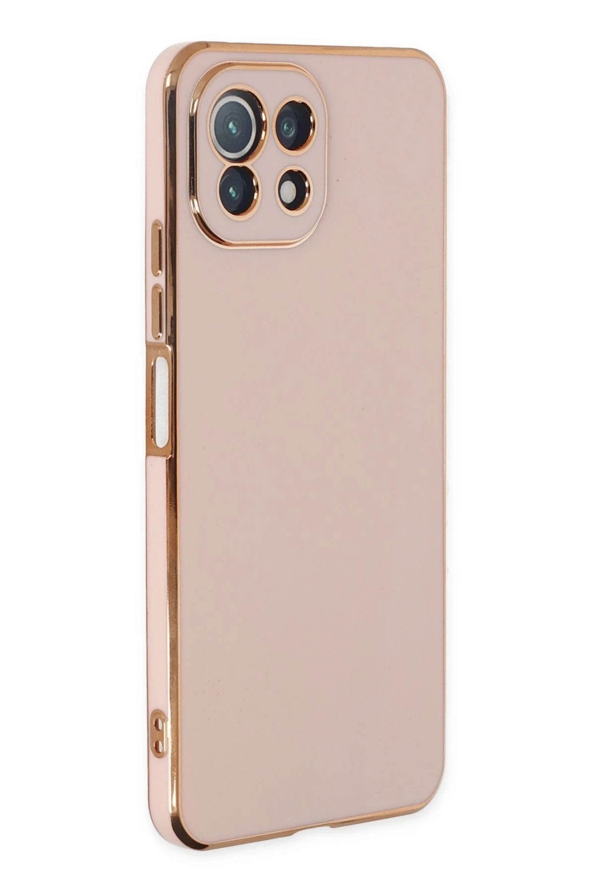 NewFace Xiaomi Mİ 11 Lite Kılıf Volet Silikon - Pembe MXMPA