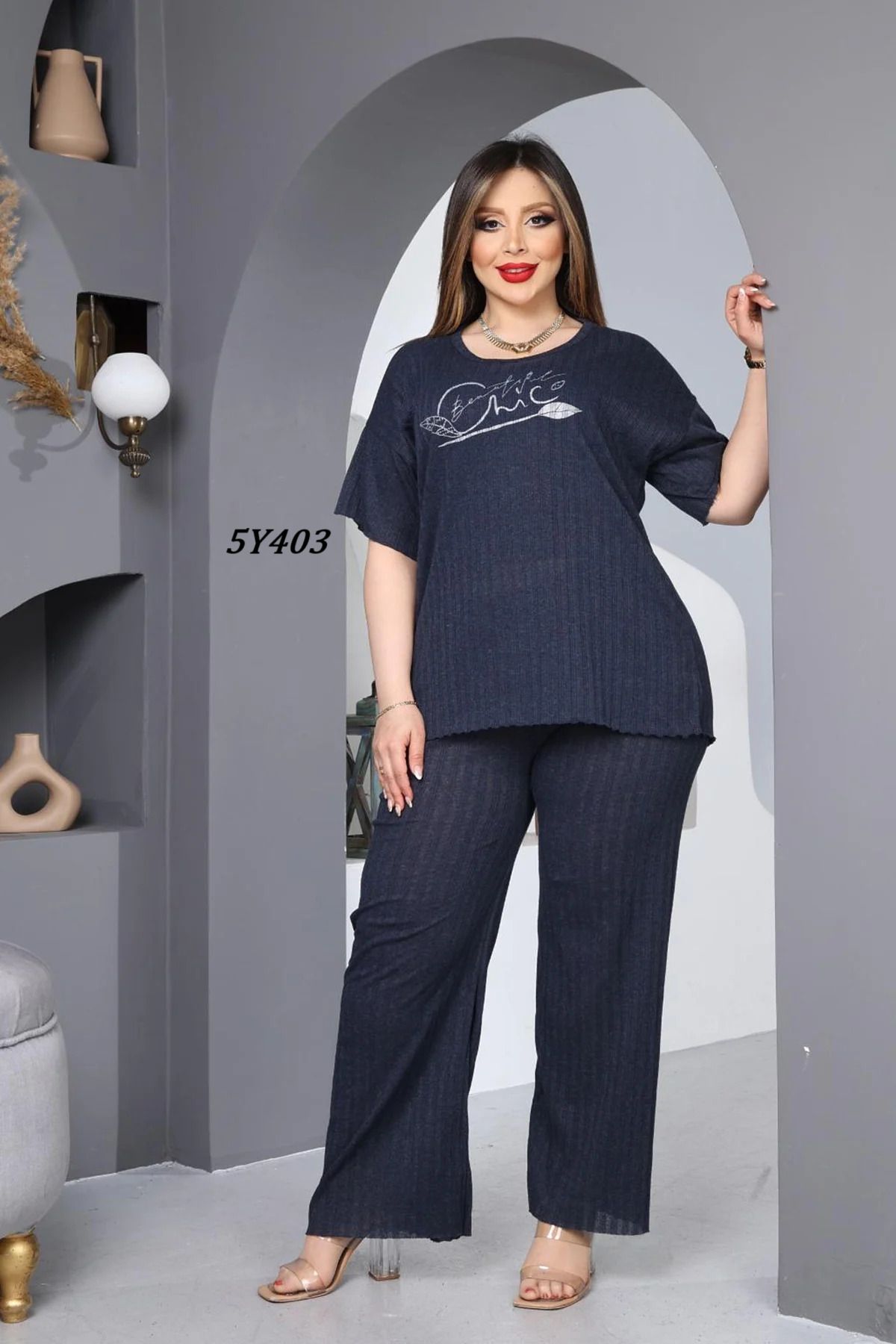 Remon Büyük Beden Pijama Takımı 5Y403