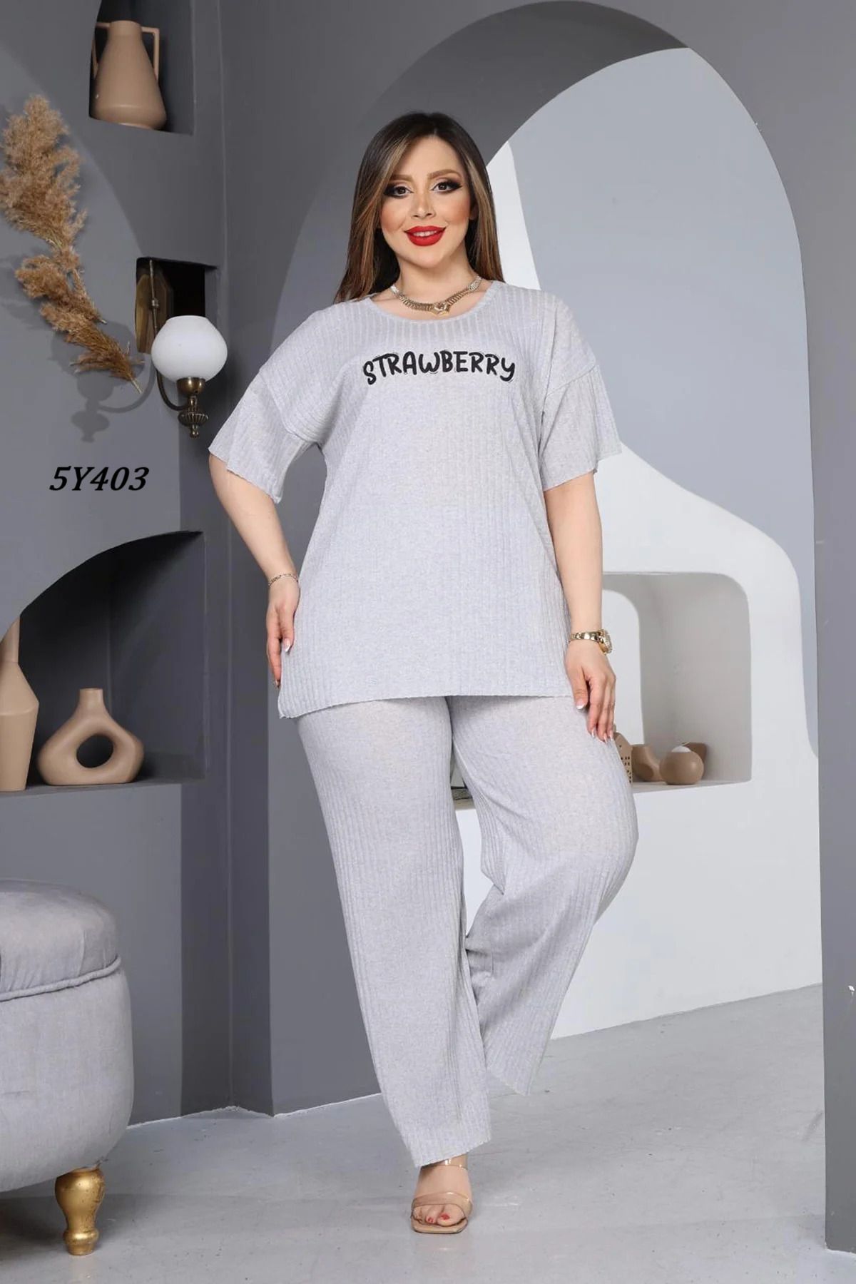 Remon Büyük Beden Pijama Takımı 5Y403