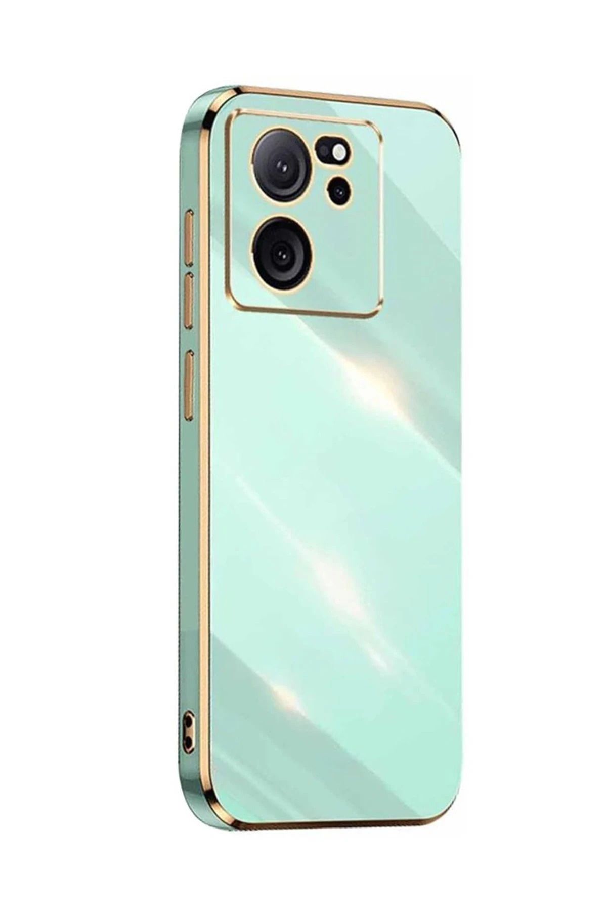 NewFace Xiaomi Mi 13T Pro Kılıf Volet Silikon - Açık Yeşil SPTGL