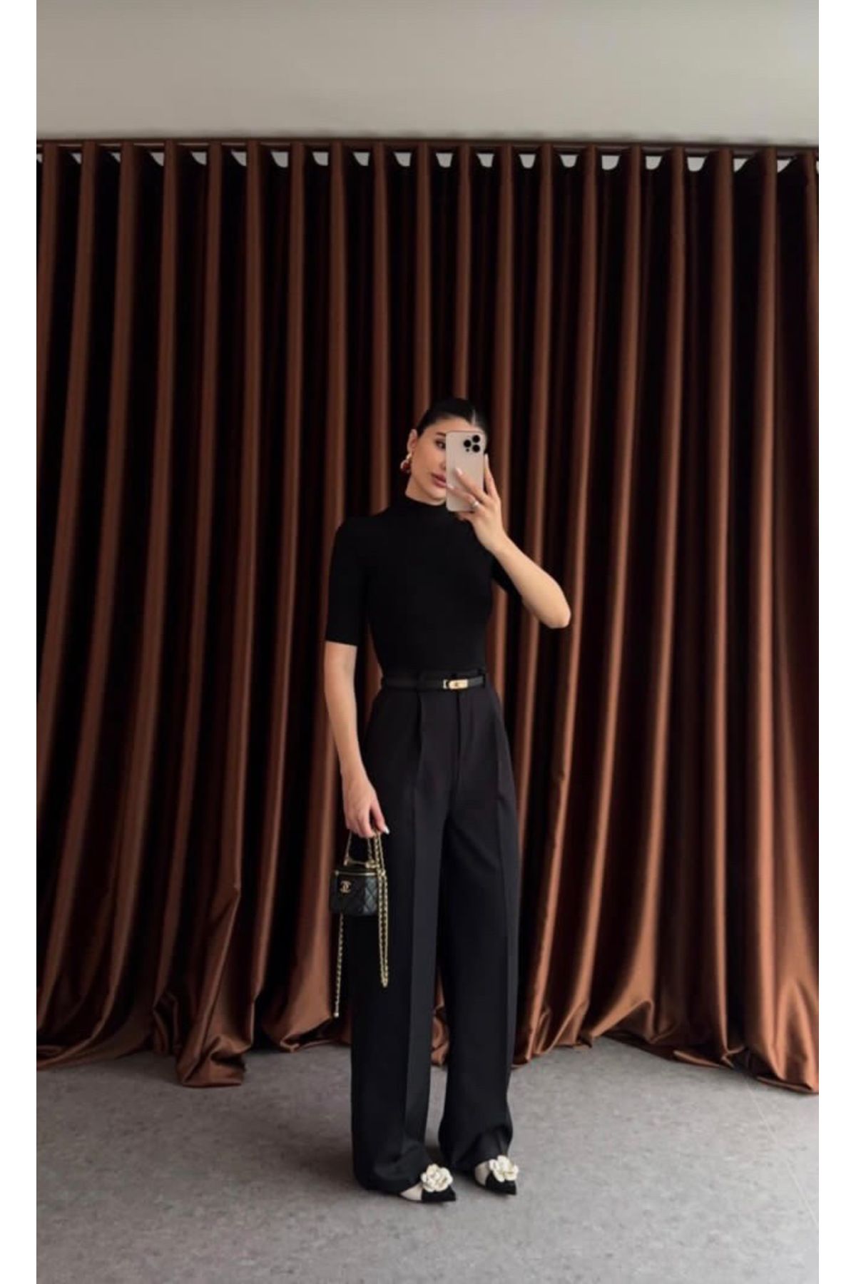 Twenty Eight Siyah Palozzo Pantolon