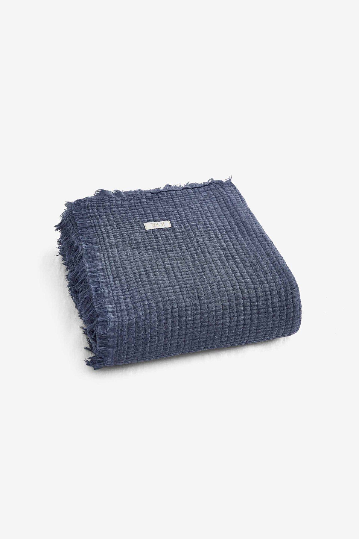 JOJOMIA Adya Çift Kişilik Yatak Örtüsü 240x260 Denim