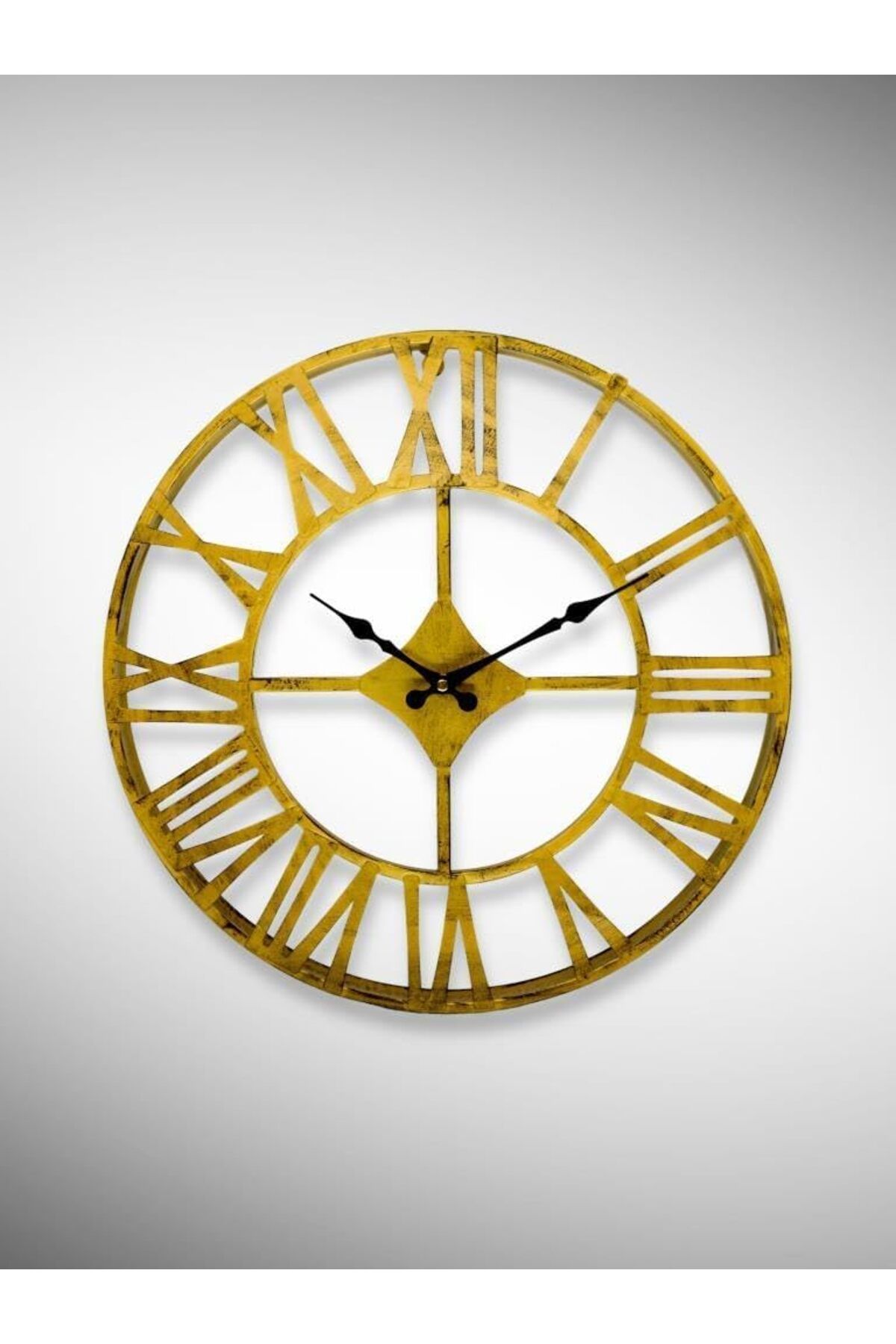 Mena Rise DM30 Serisi Roma Rakamlı Metal Duvar Saati Siyah 30 CM 1064272