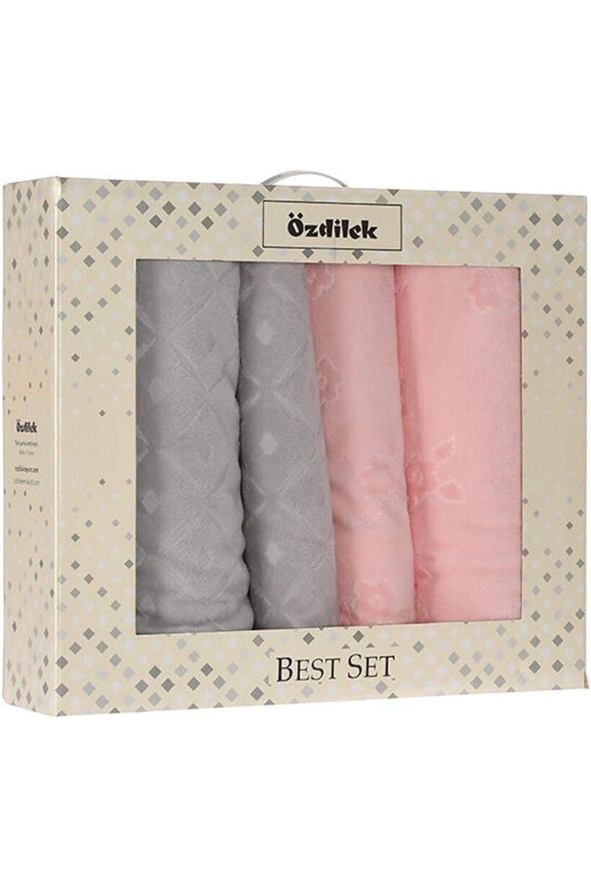 Mena Rise Mayra Best Set (Hamam Takımı)-Gri Pudra 1064272