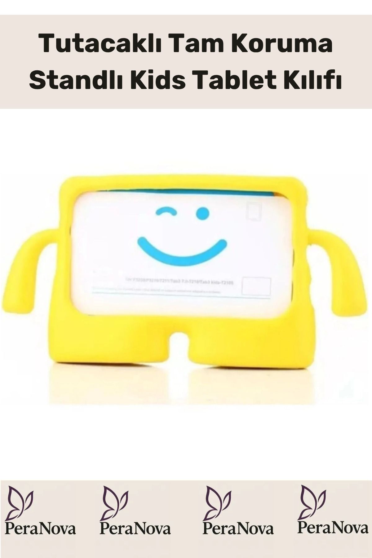 PeraNova Özel Seri Apple Ipad 7. 8. 9. Nesil 10.2 Inç Yumuşak Dokulu Tutacaklı Tam Koruma Standlı Kids
