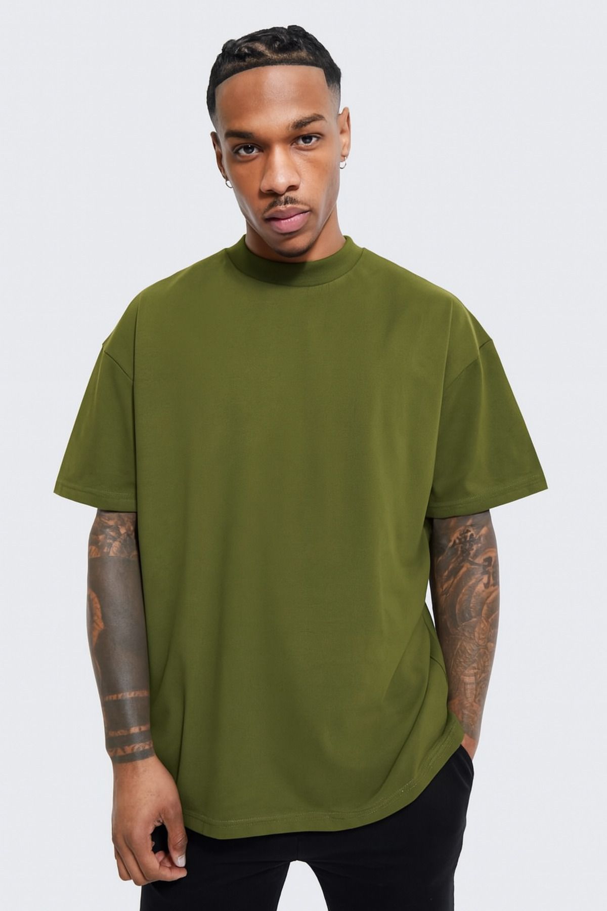 rugatchi Pamuklu Basic Bisiklet Yaka T-Shirt