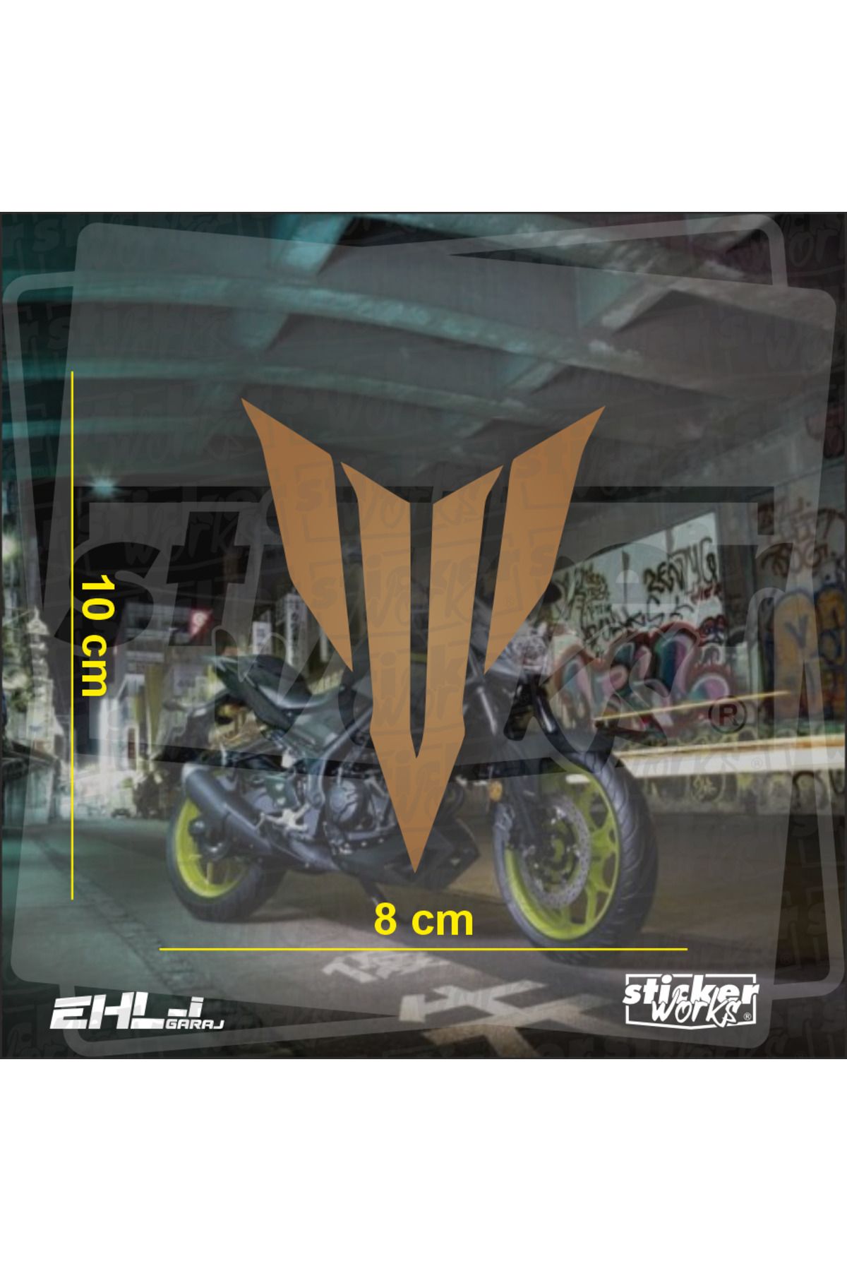 Sticker Works Yamaha MT Logo Sticker