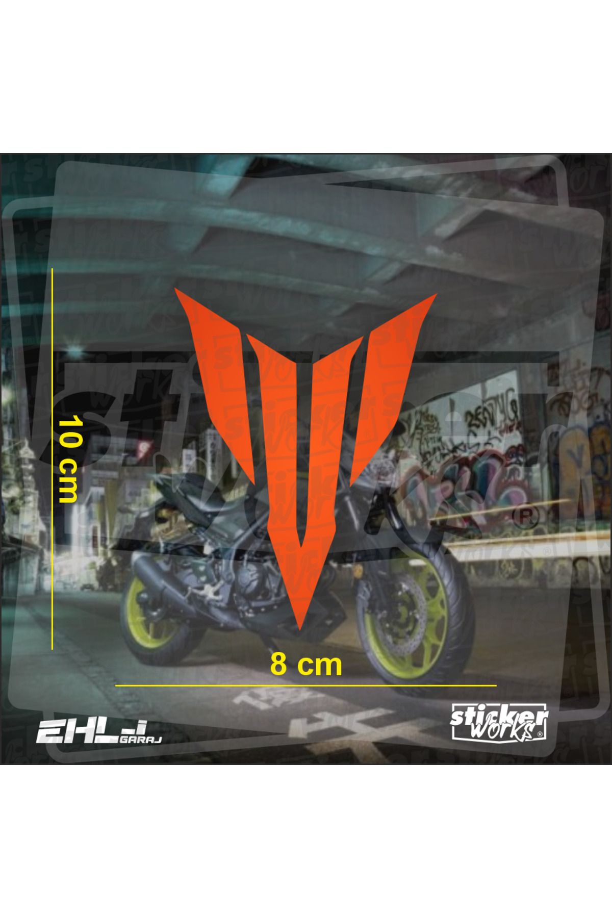 Sticker Works Yamaha MT Logo Sticker