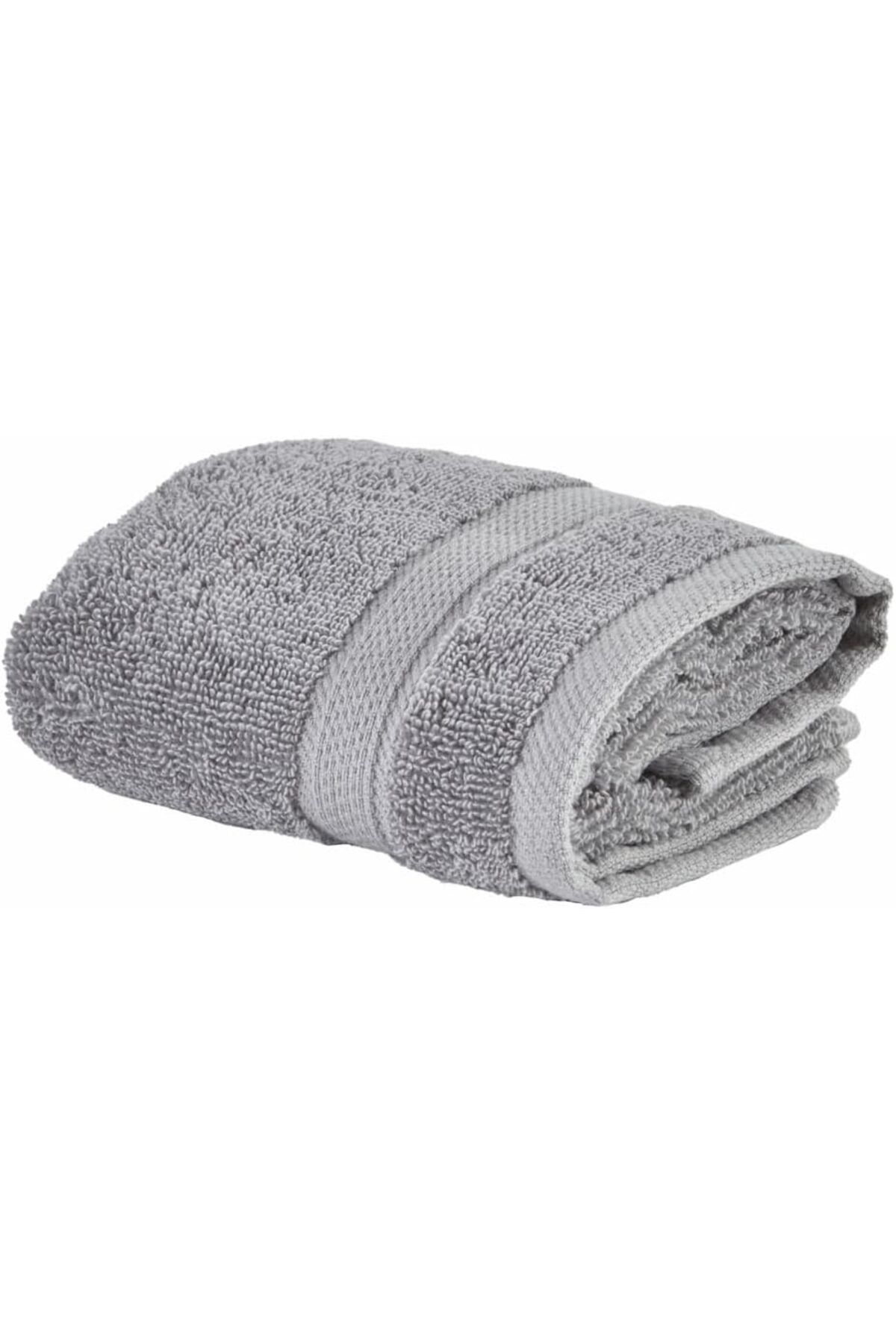 Mena Rise Home Comfort Touch Düz %100 Pamuk Havlu Gri 30x50 Cm 1064272