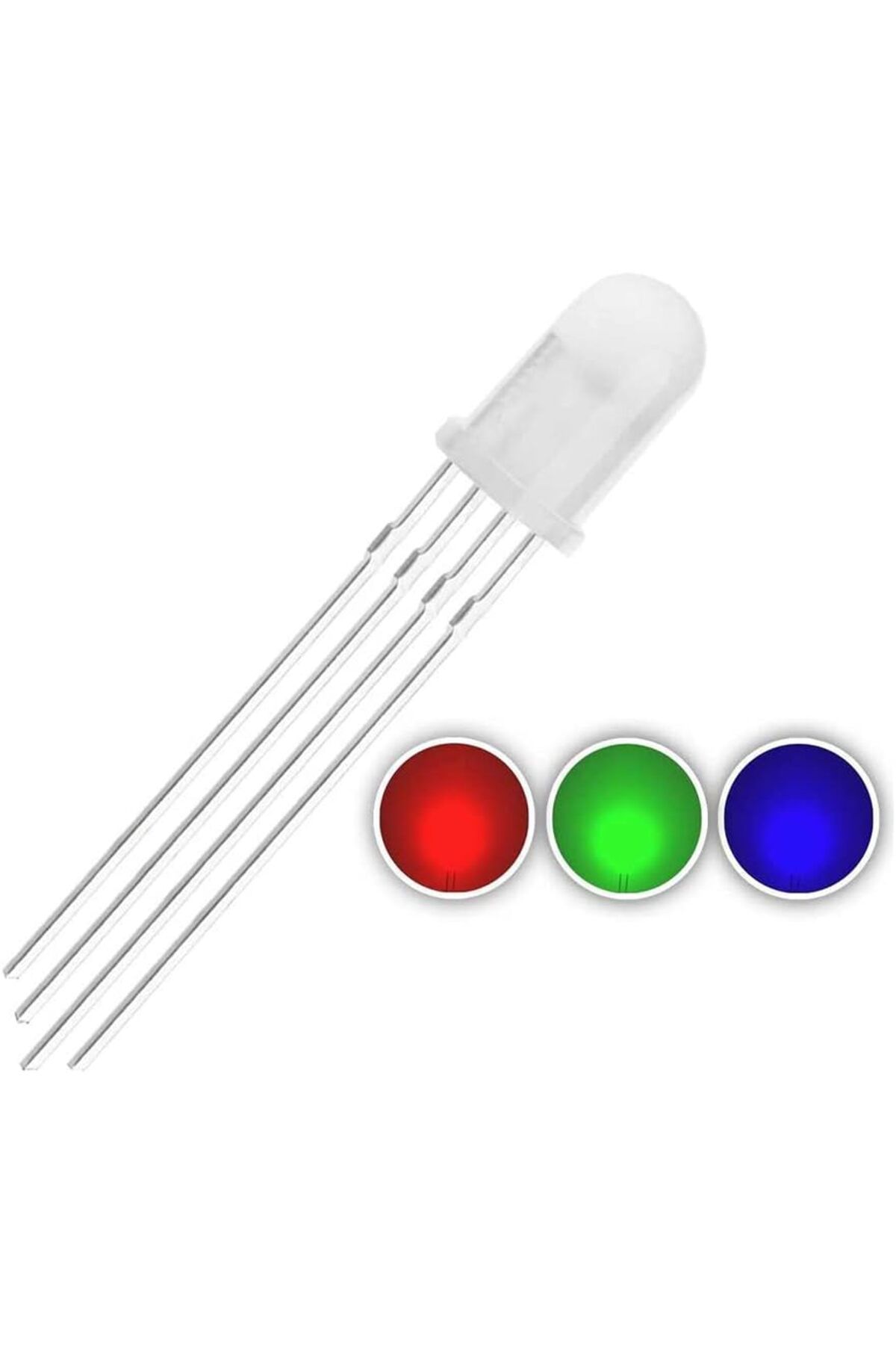 Mena Rise Led 5mm Şeffaf Anot 4 Bacaklı Arduino Raspberry 1064272