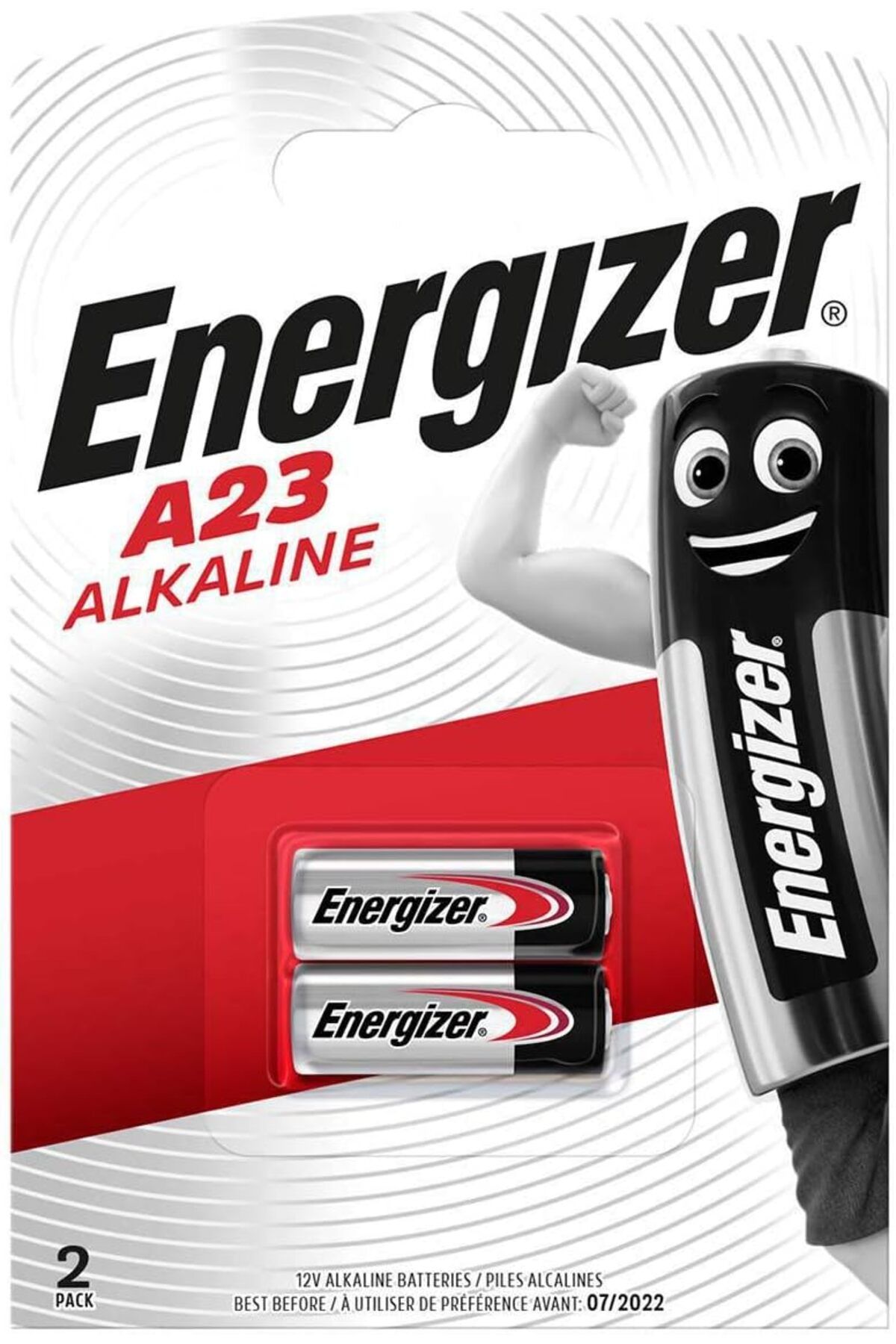 Mena Rise TuonShop A23/E23A Alkaline 2'li Pil, Krom/Siyah/Kırmızı 1122991