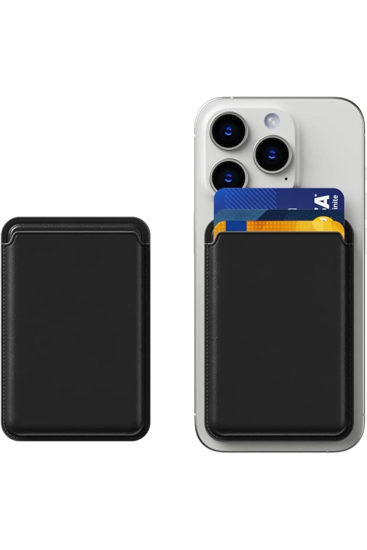 Mena Rise TuonShop iPhone ile Uyumlu MagSafe özellikli Silikon Lansman Cüzdan Kılıf iPhone 15 Pro Max/15 P