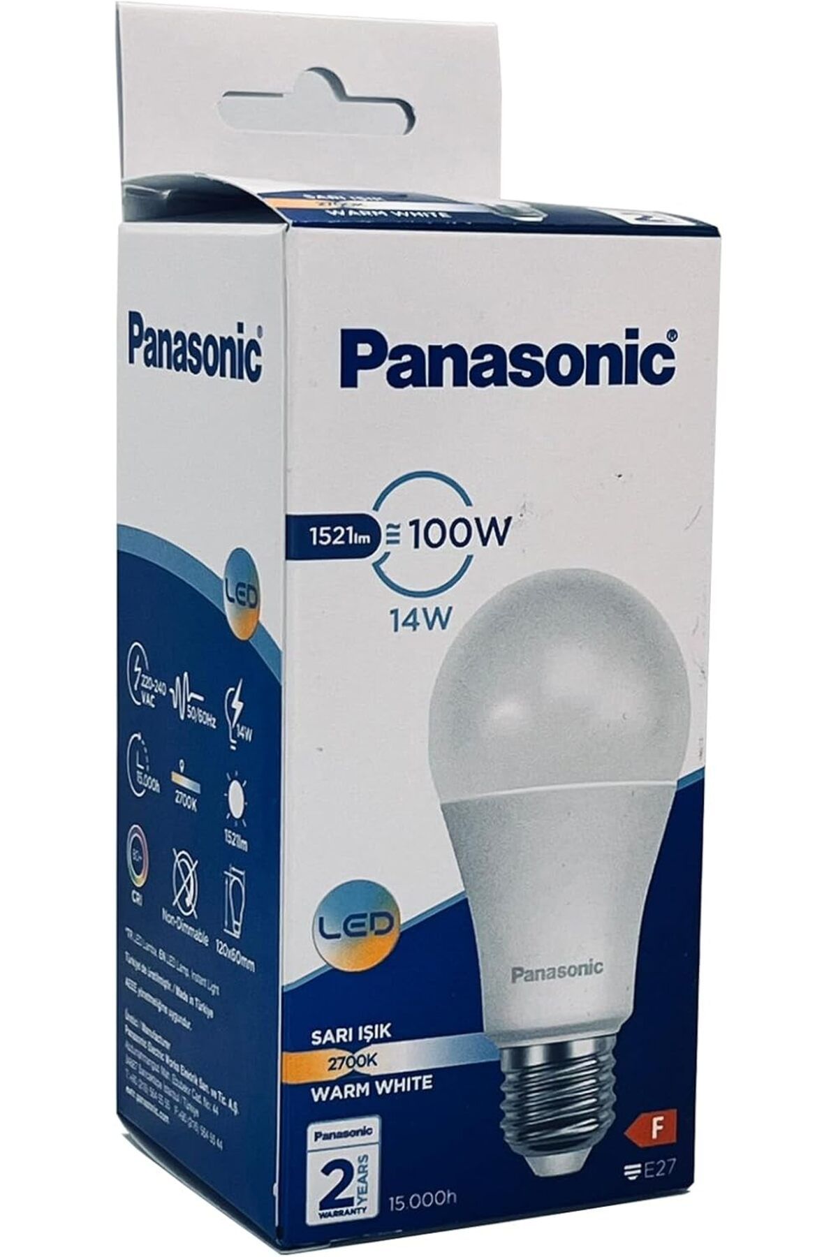 Mena Rise LED E27 14W 1521LM 2700K Lamba Sarı Işık 1064272
