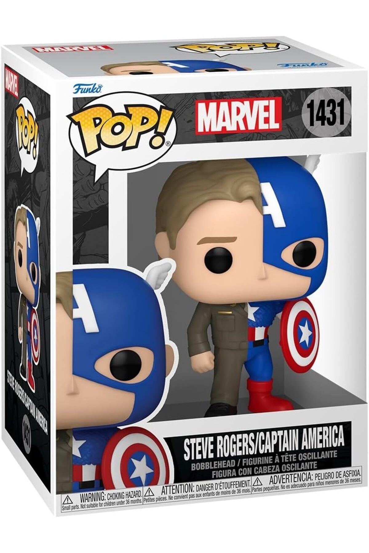 Mena Rise Pop! Marvel: Split - Kaptan Amerika/Steve Rogers 1064272