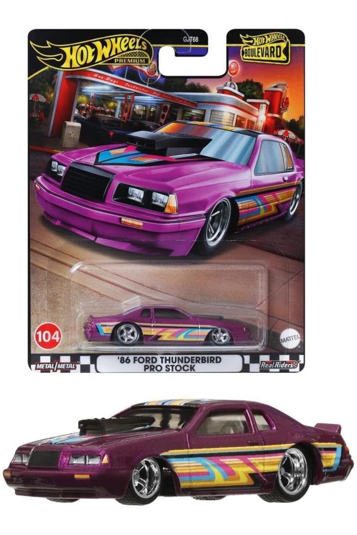 Mena Rise Wheels Boulevard Premium Araçlar GJT68 - HRT72 86 FORD THUNDERBIRD PRO STOCK 1064272