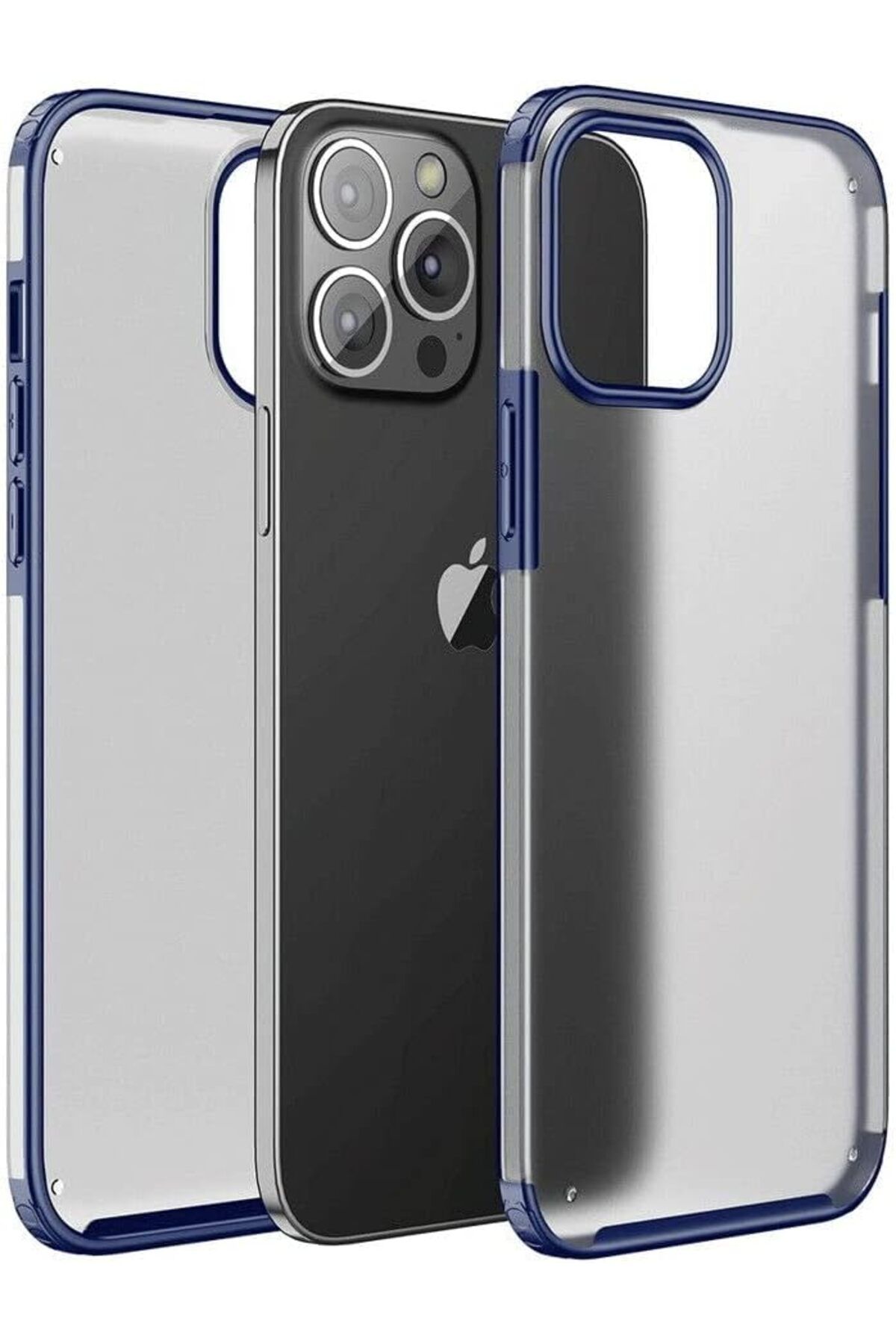 Mena Rise TuonShop iPhone 13 Pro İçin Arkası Sert ve Buzlu Parmak İzi Tutmayan Çizilme ve Darbelere Dayan