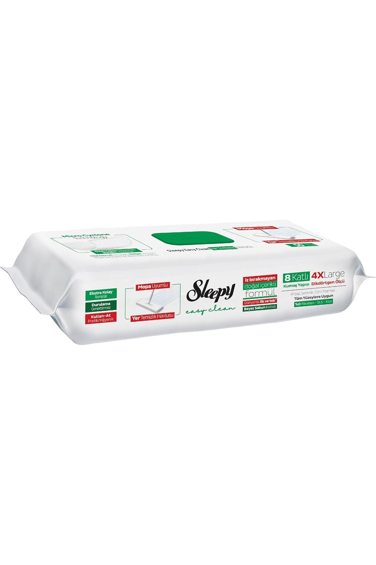 Mena Rise Easy Clean Beyaz Sabun Katkılı Mopa Uyumlu Yer Temizlik Havlusu, 50 Yaprak 1064272