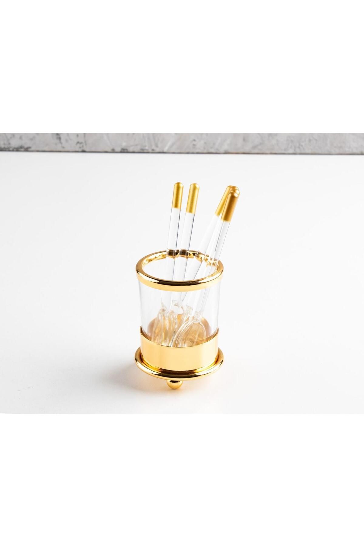 TOHFAT-AL MAIDAH-Nawaem Gold Single Spoon Holder 1