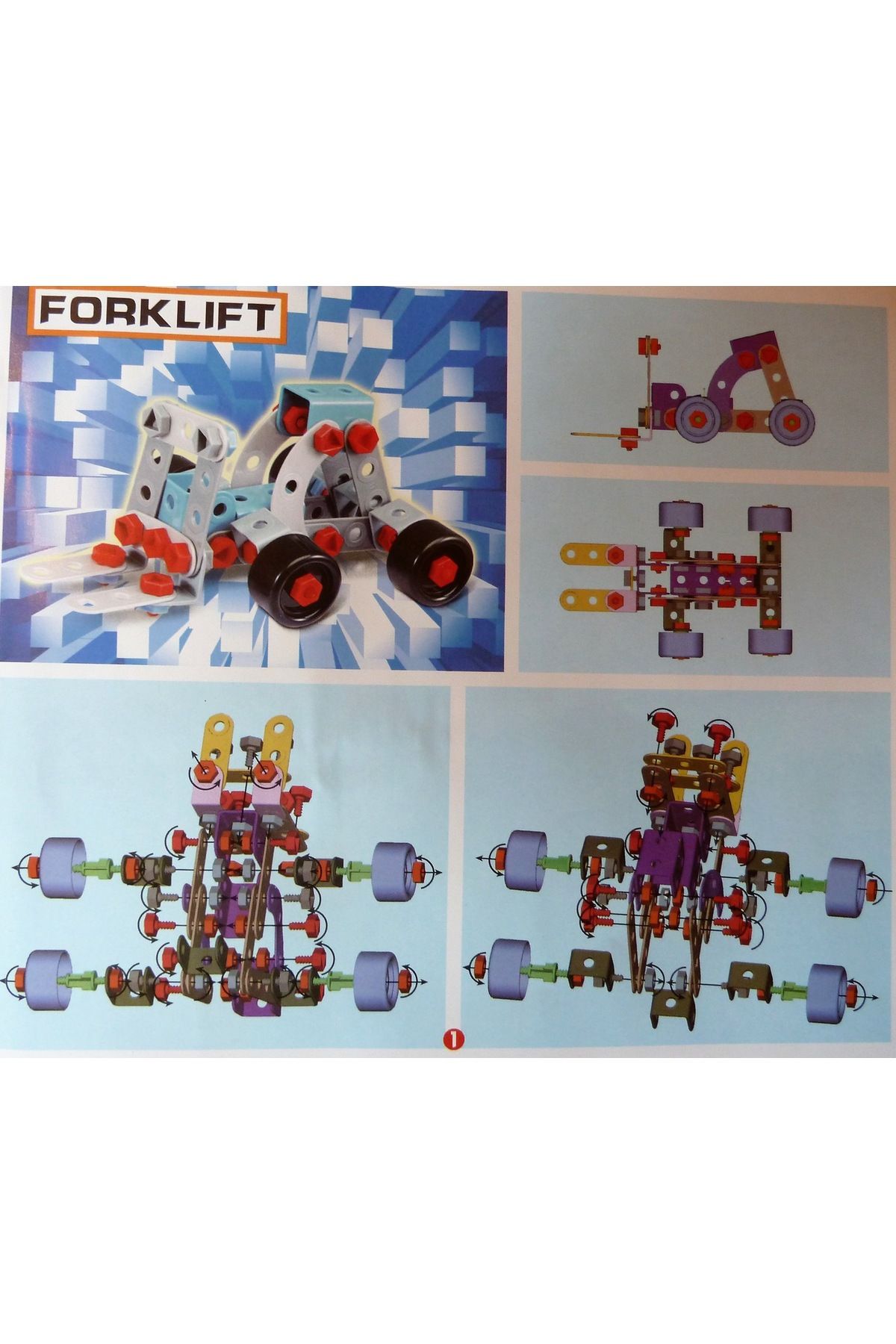 IDL-IDL Junior Block Construction Set, Very Friendly, Equipped with 550 Elements that Allows Little Ones 9