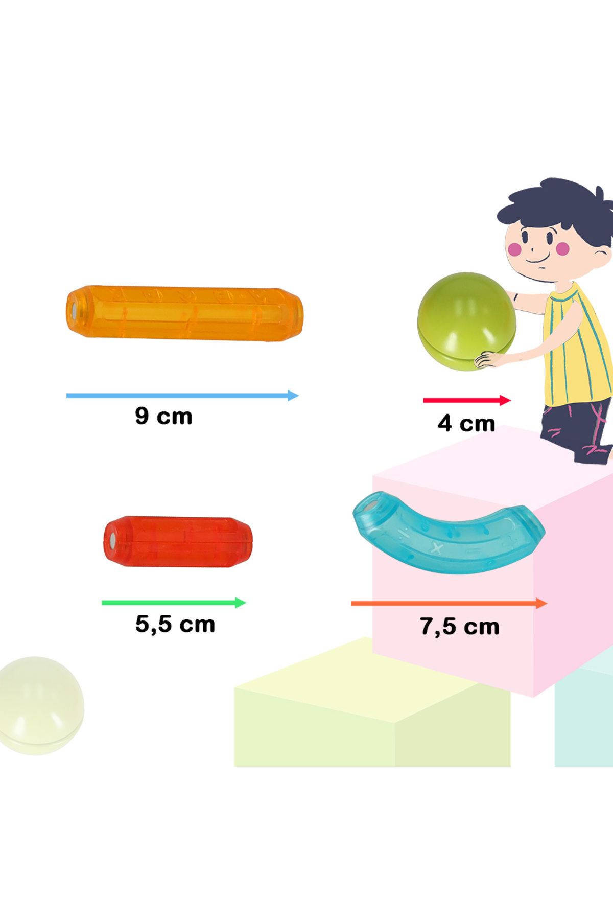 ideal STORE-idealStore StiksMag Magnetic Blocks, 102 Elements with Lights, Can Create Multiple Figures and Buildings 4