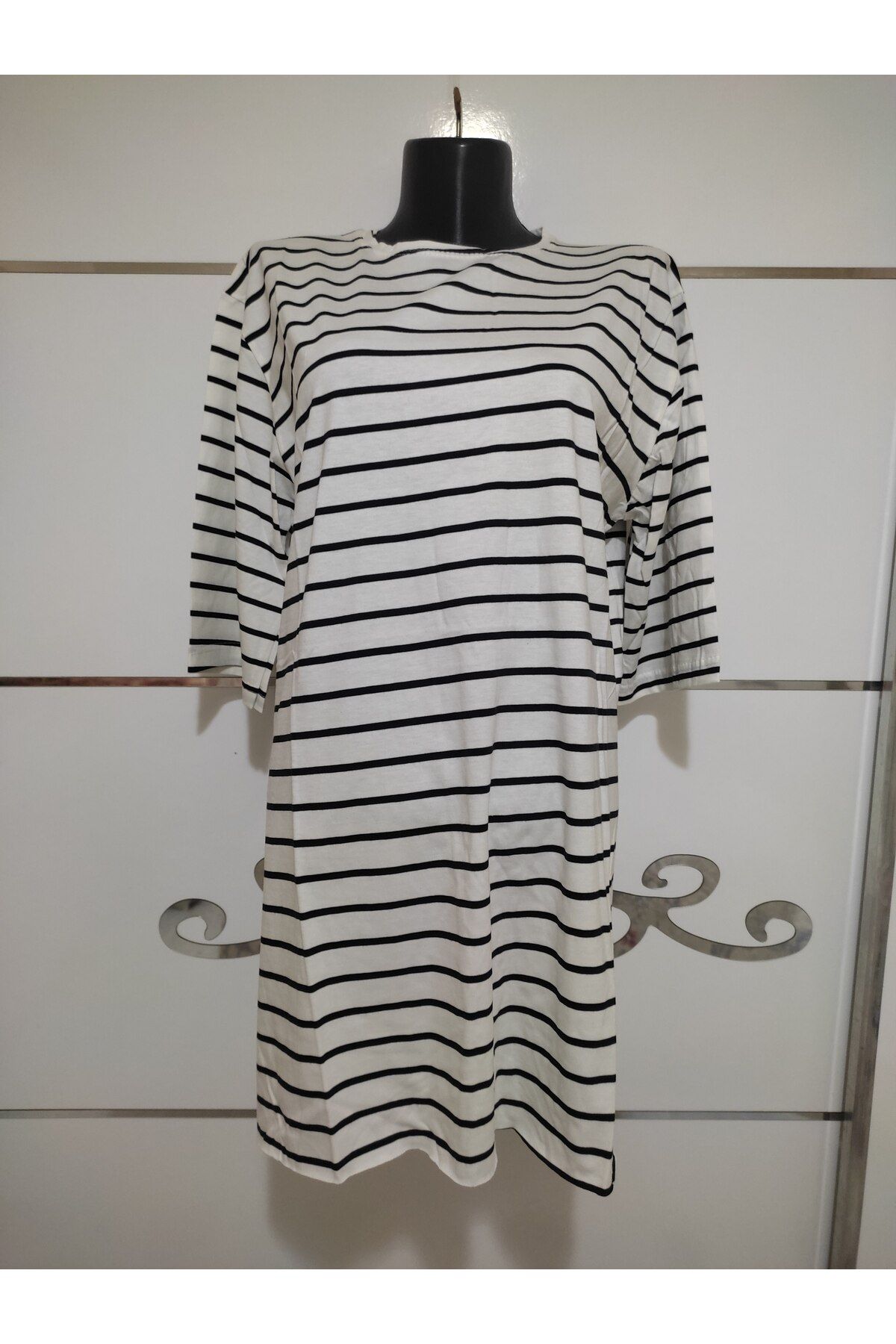 TOKSOY BÜYÜK BEDEN UZUN PENYE KAPRİ KOL TİŞÖRT 72 CM UZUNLUK