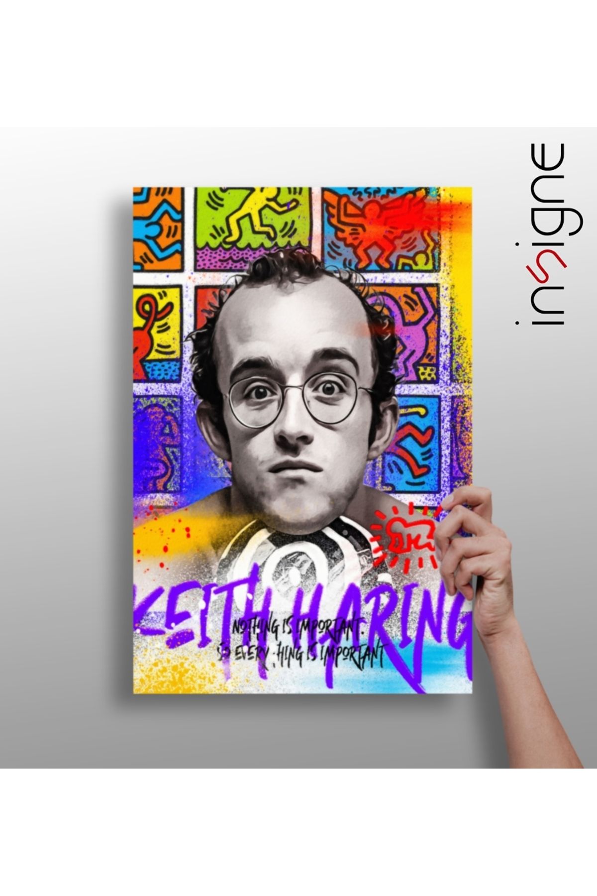 Insigne Keith Haring Alüminyum Tablo