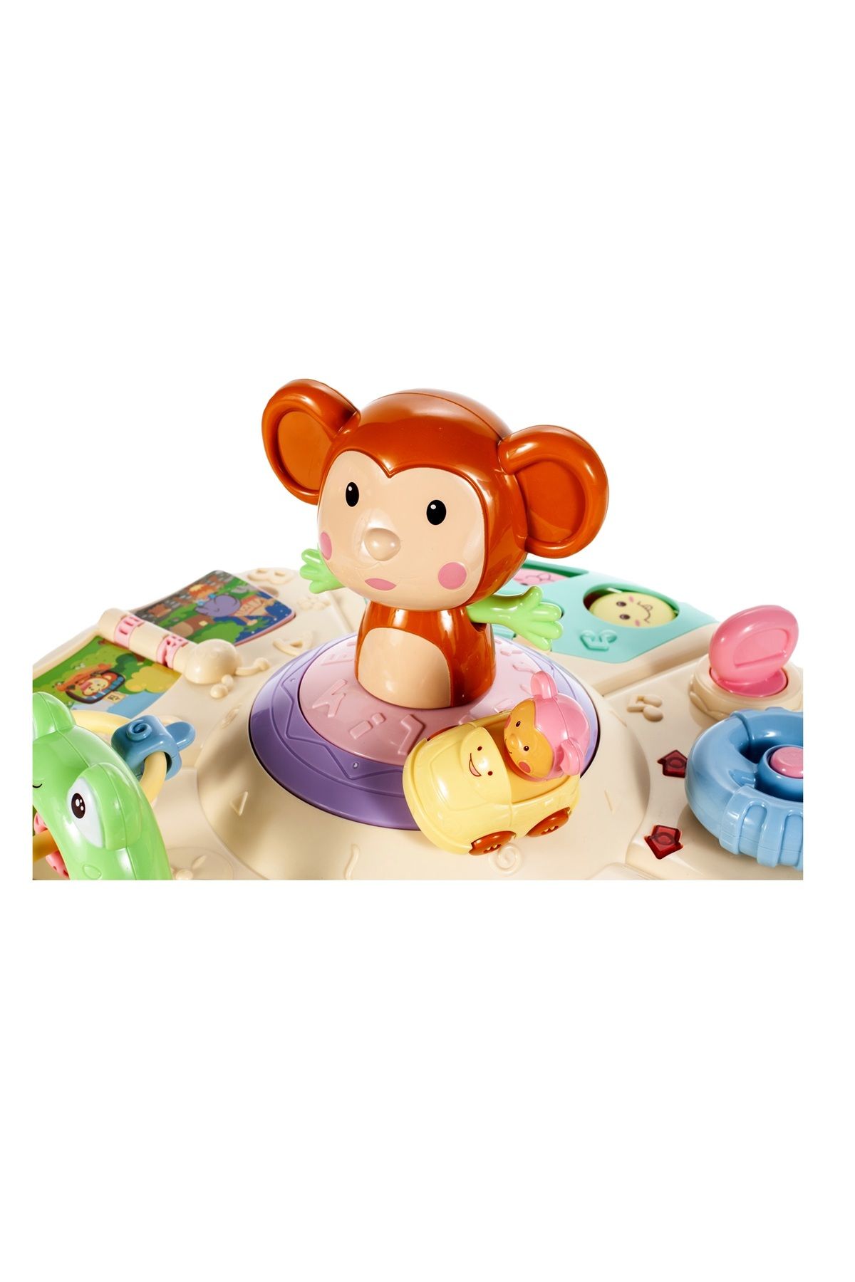 ideal STORE-idealSTORE 6 in 1 Interactive Educational Table Funny Dance Monkey, Includes movable elements that can be 5