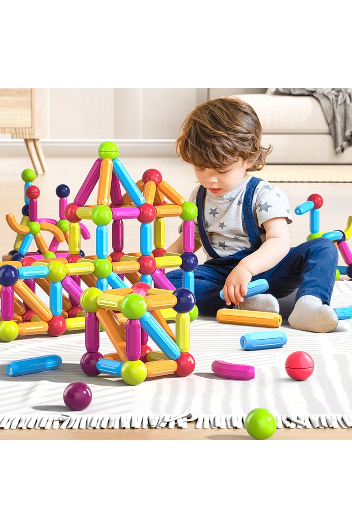 ideal STORE-idealStore All Magnetic Building Blocks Puzzle, Educational game, Develops Creativity, Con 8
