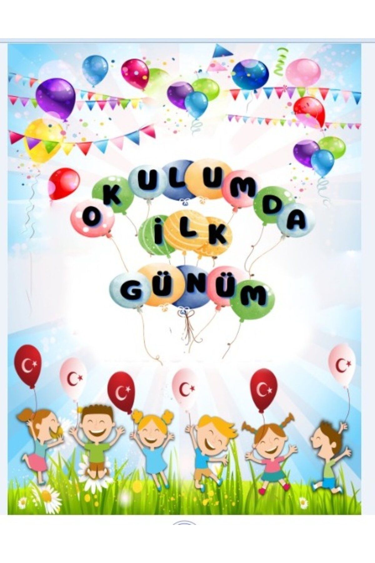 PROMISEBACKDROP2 OKULUNA HOŞGELDİN 150x200 KUMAŞ PANO OKUL ETKİNLİK