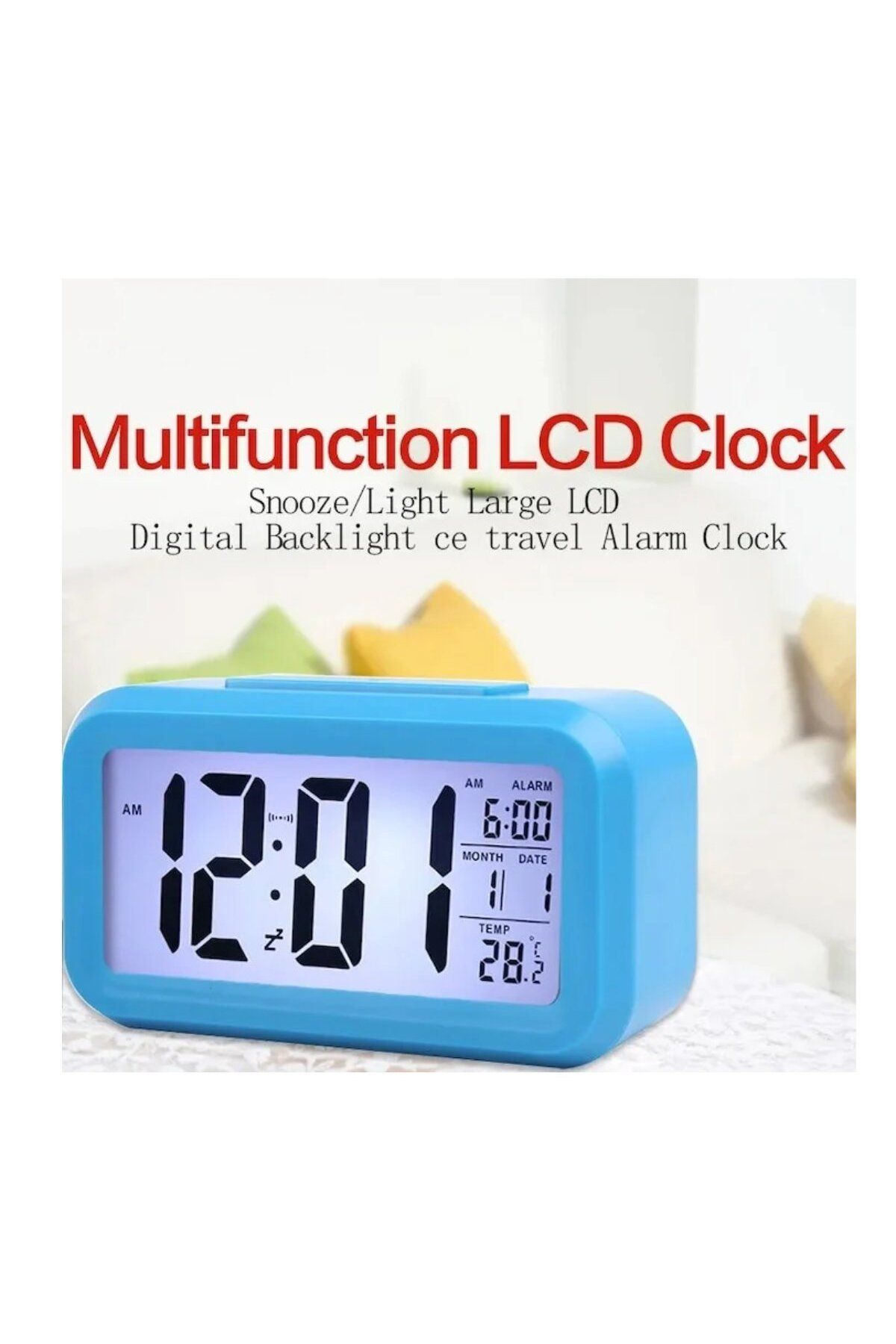 OEM-Digital LED Clock, With Alarm, Thermometer And Calendar, Alarm Snooze, Light Sensor 4