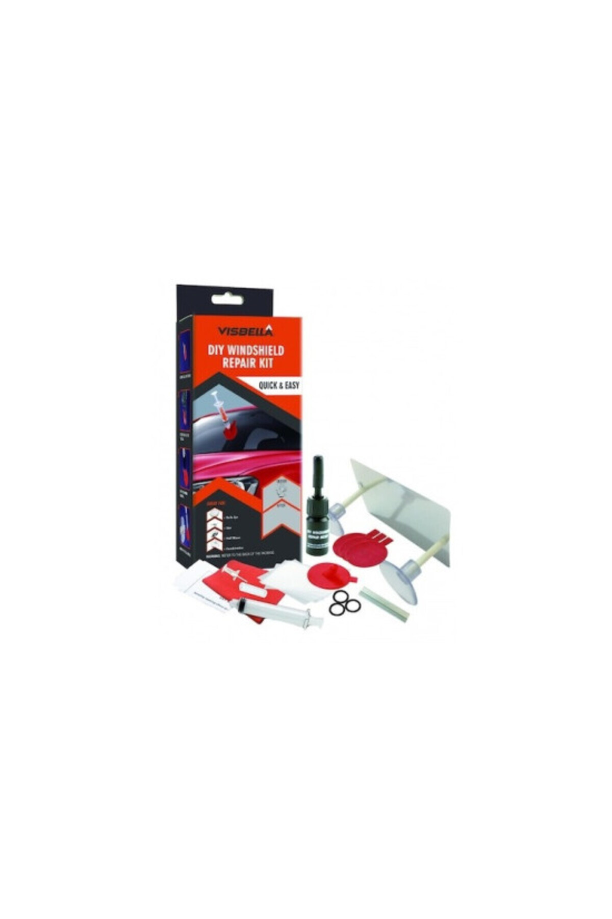 ideal STORE-Kit Reparatie Parbriz idealSTORE, Include toate accesoriile necesare, Minimalizeaza Aspectul Crapatu 2