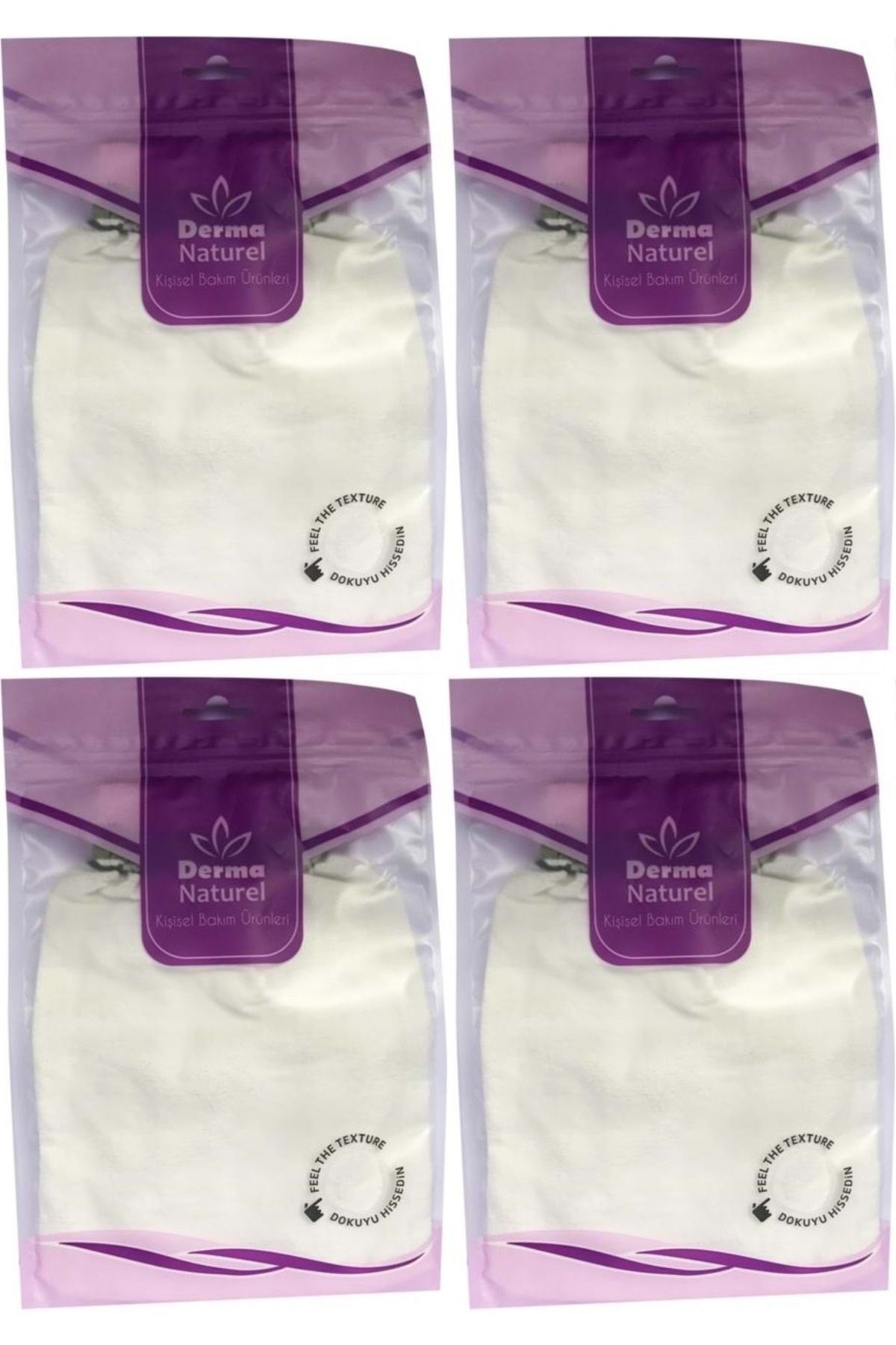 Derma Naturel Krep Lastikli Kese MS-20 (4 Lü Set)
