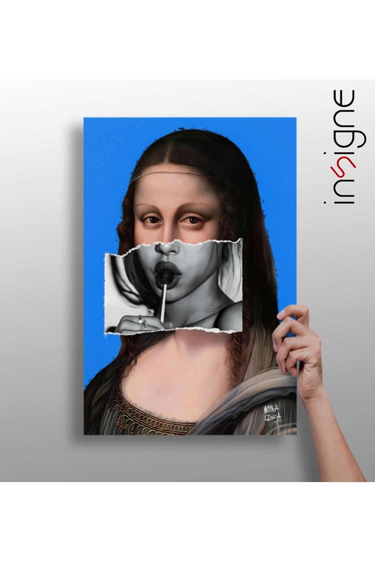 Insigne Mona Lisa Alüminyum Tablo