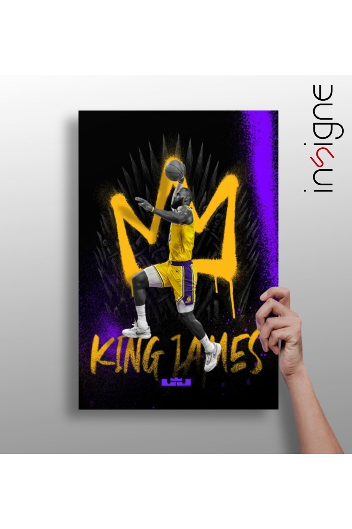 Insigne King James Alüminyum Tablo