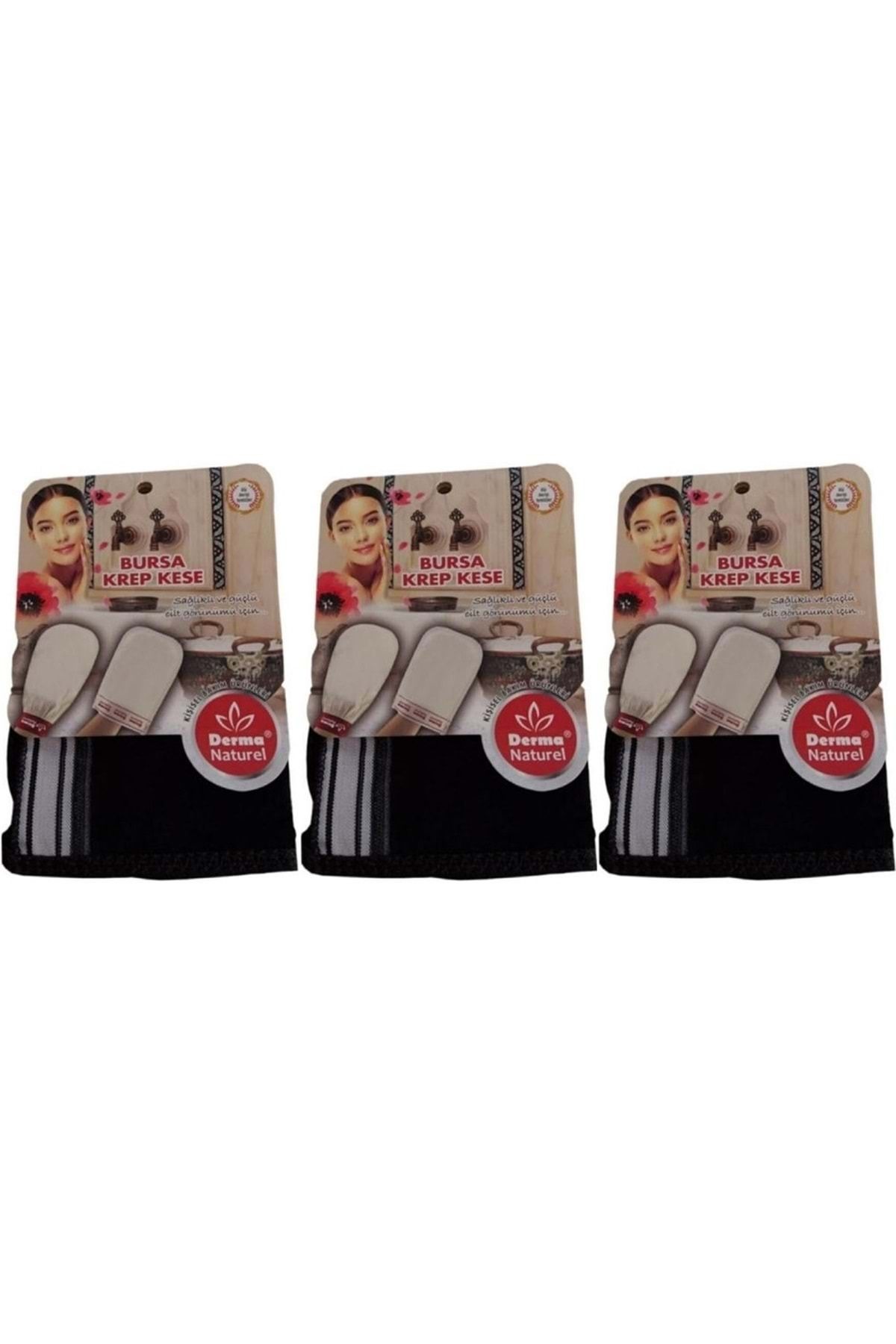 Derma Naturel Krep Kese - Siyah MS-28 (3 Lü Set)