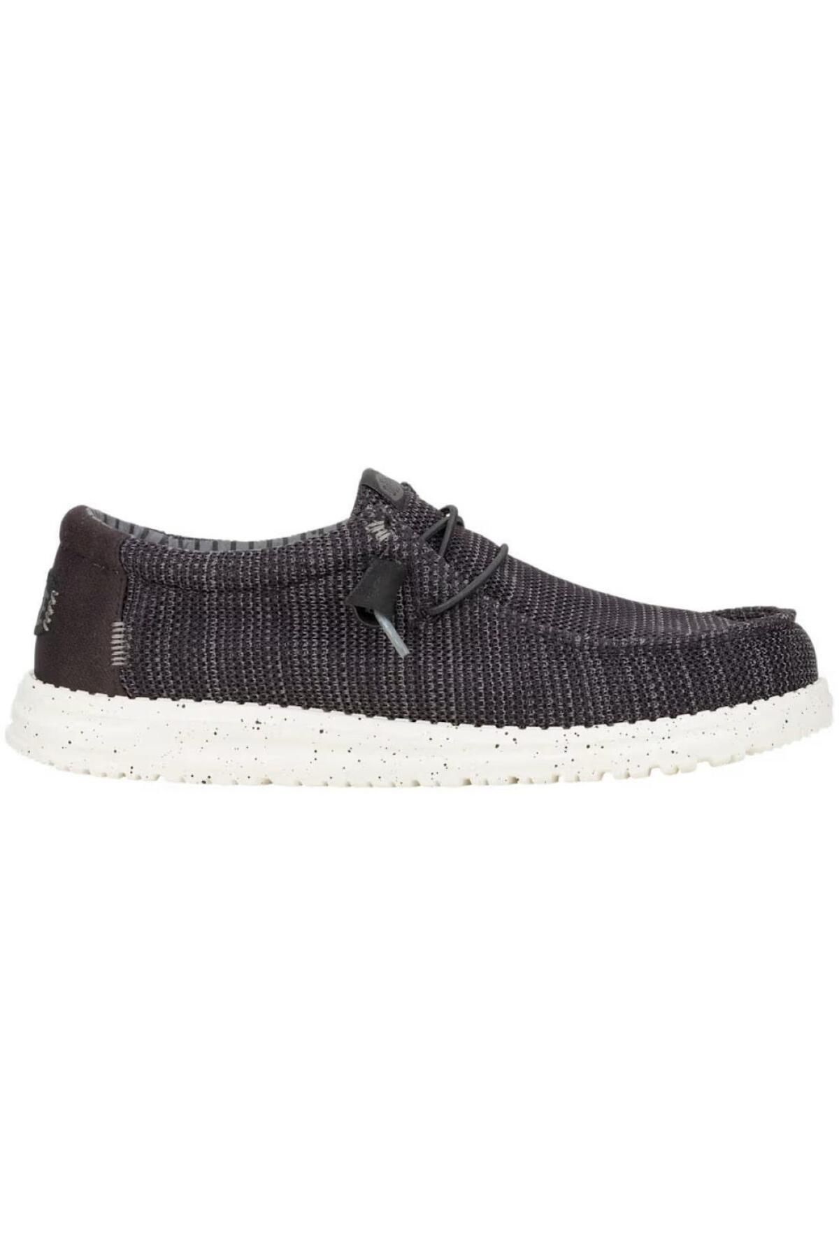 HEY DUDE Wally Stretch Sox Erkek Ayakkabı - Siyah / Beyaz