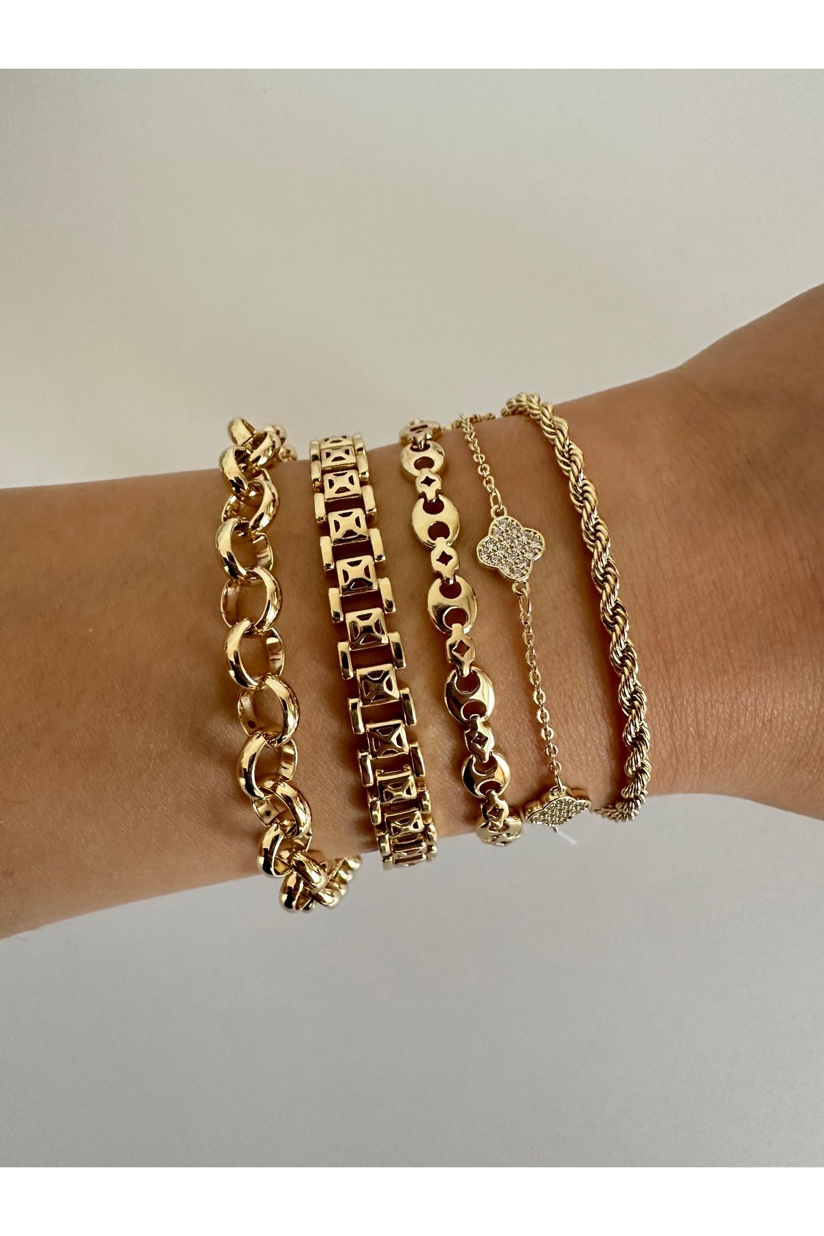 shop 3 yoncalı xupıng 14 K bileklik