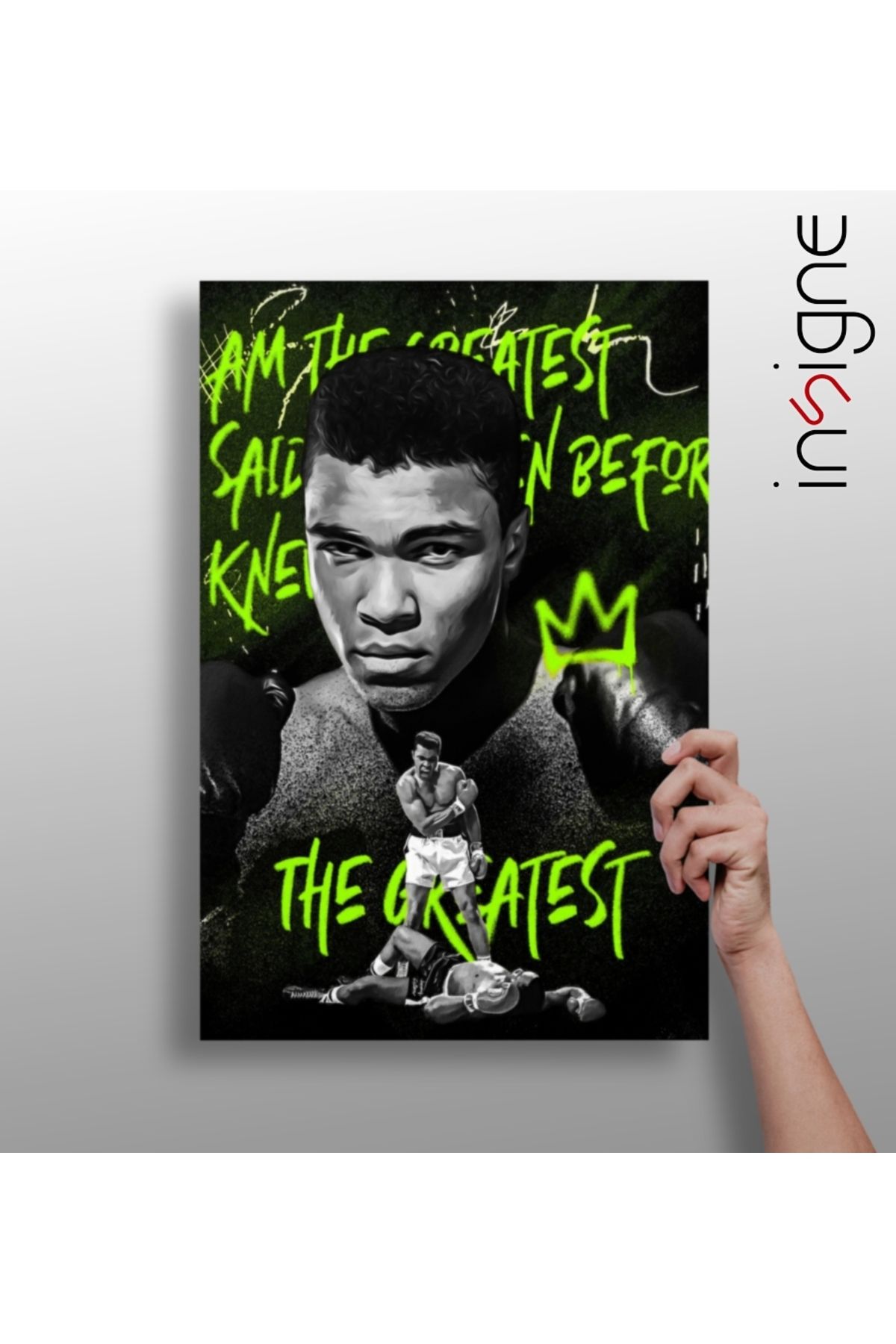 Insigne Muhammed Ali Alüminyum Tablo