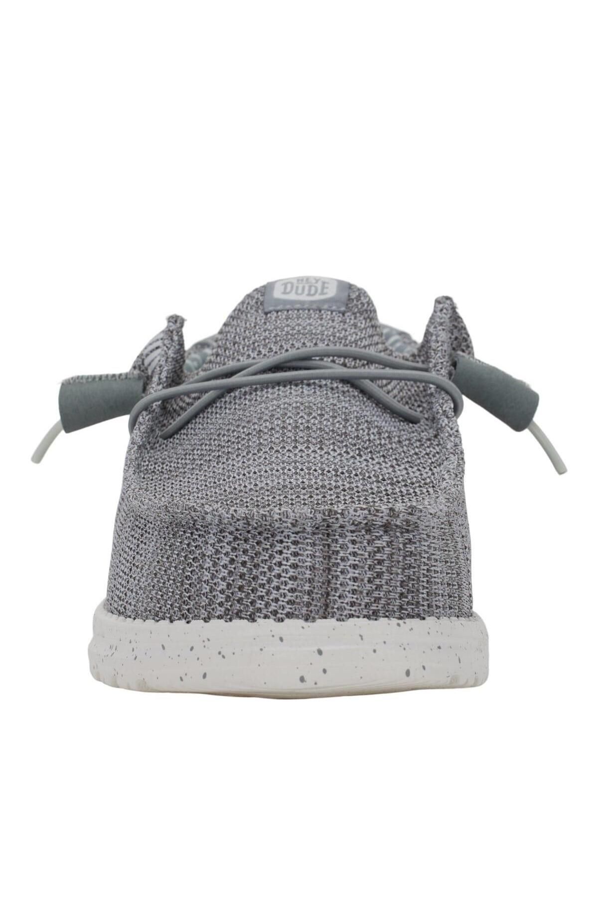 HEY DUDE-Wally Stretch Sox Men's Shoes - Gray 6