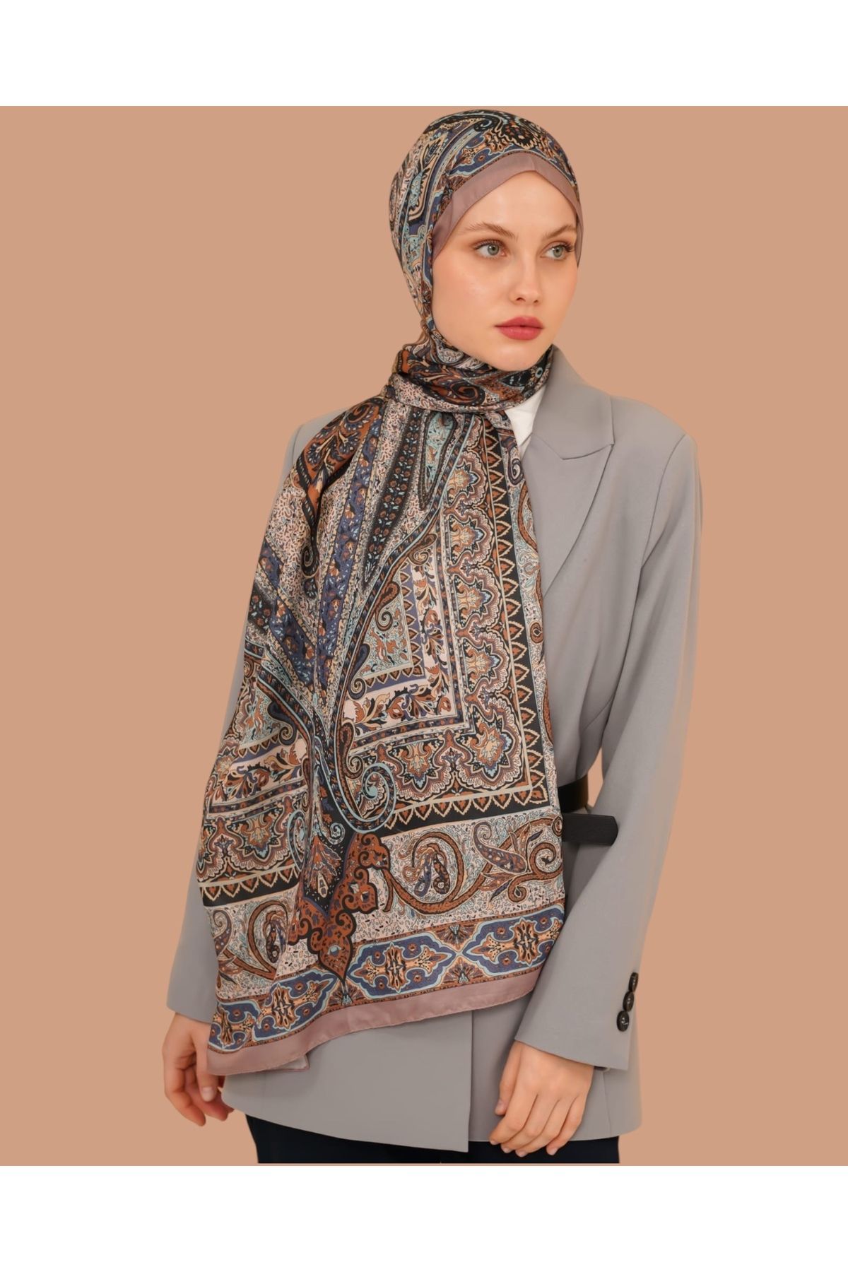 LEİLA SCARF Soft Cotton Şal