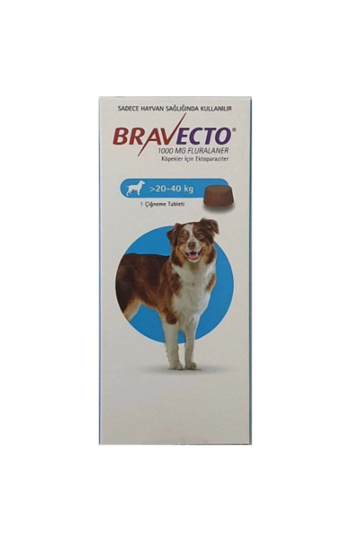 bravecto Bravect-o Köpek İç Dış Anti Parazit Uzaklaştırıcı 20-40 kg arası