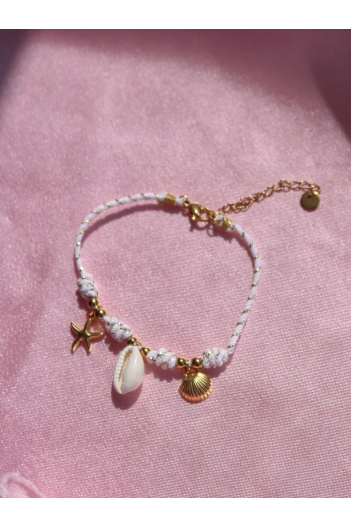 Reorah Collection Seashell Dreams Makrome Çelik Bileklik