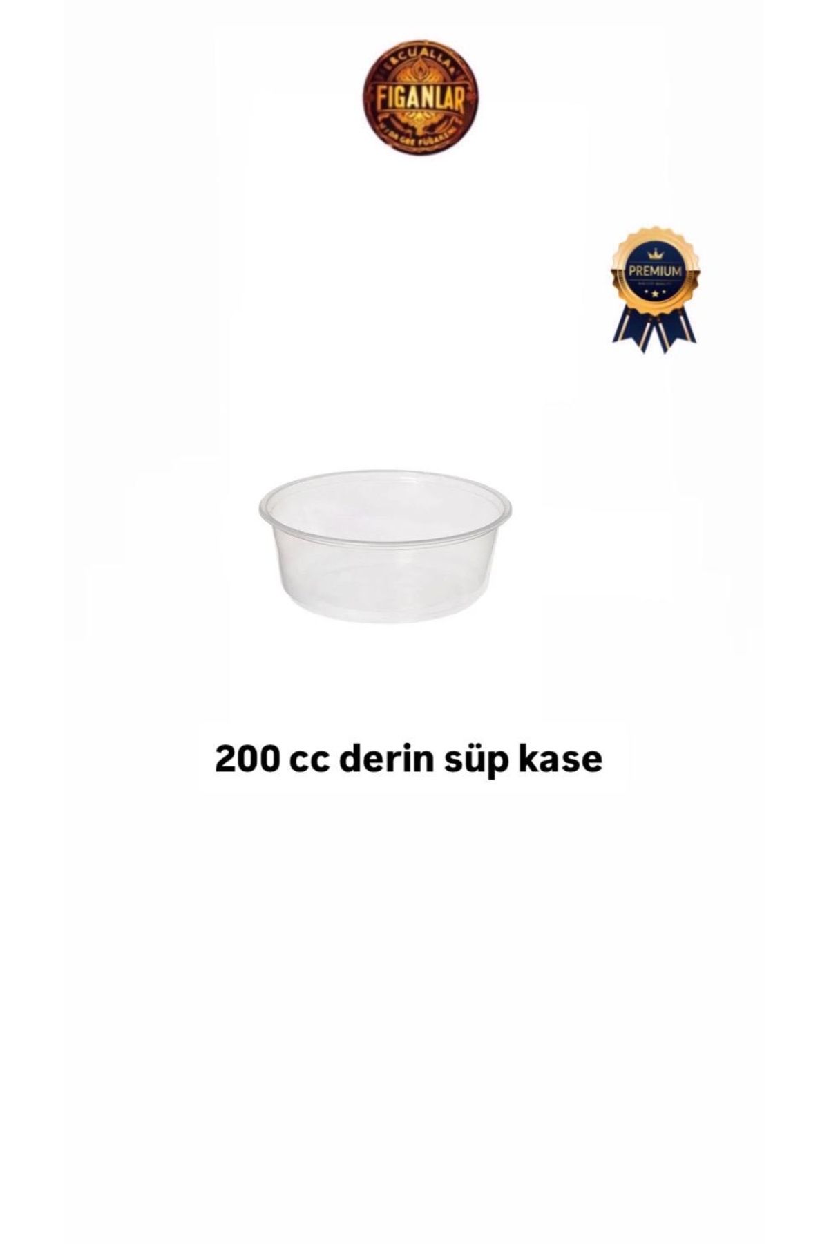 figanlar ambalaj 200cc Sup Kase Derin Plastik Kullan At Tatlı/Aşure Kasesi 100 Adet