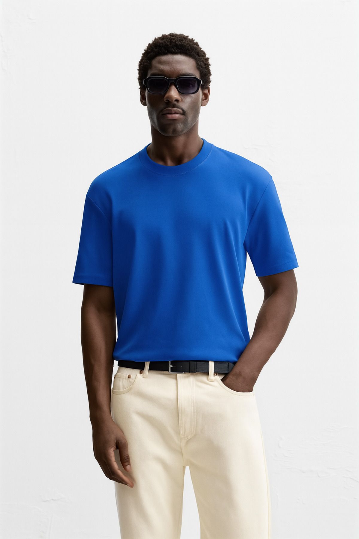 rugatchi Pamuklu Basic Bisiklet Yaka T-Shirt